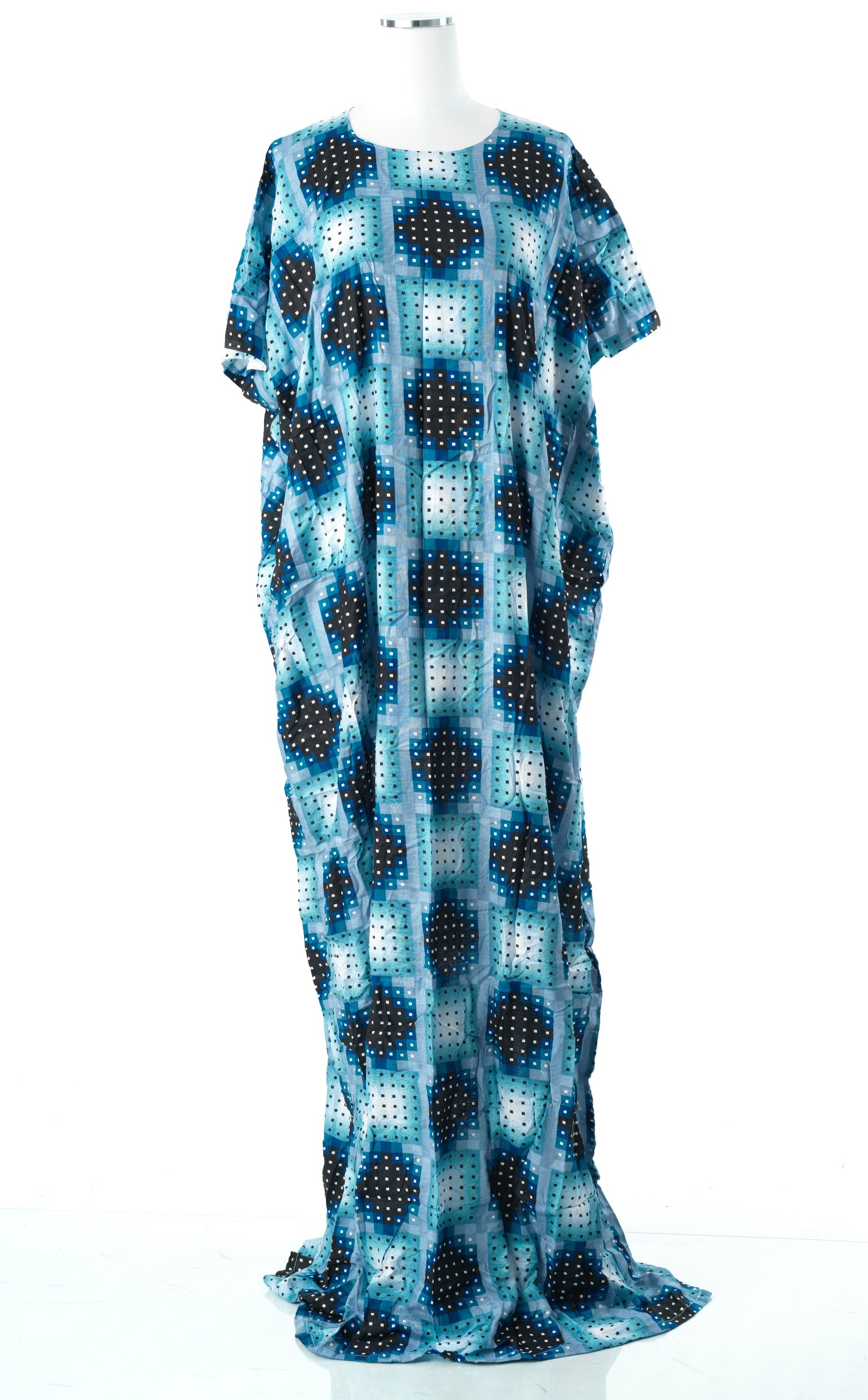 square print bati dress Kabayare