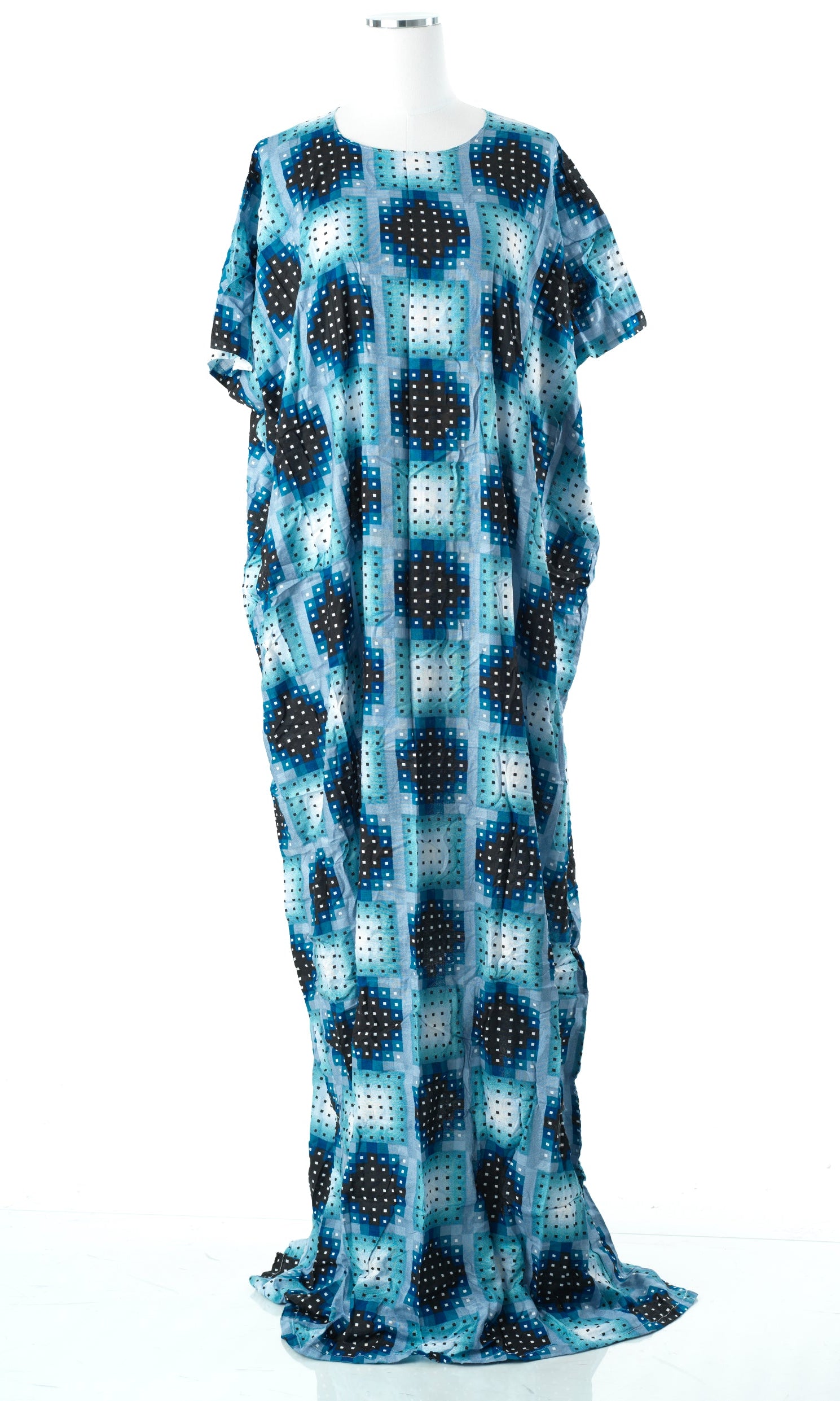 square print bati dress Kabayare