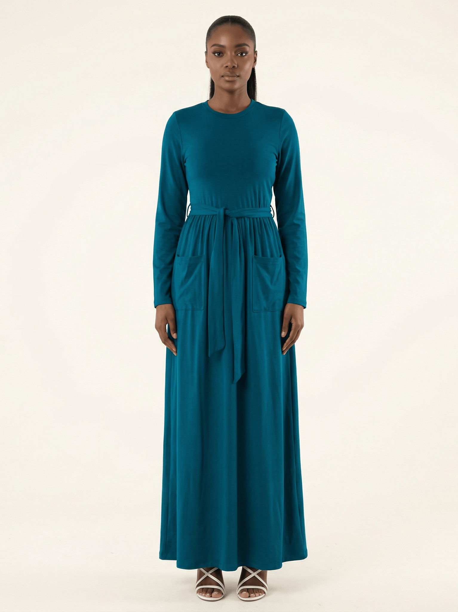 Stylish, edgy edge cotton Maxi dress Kabayare