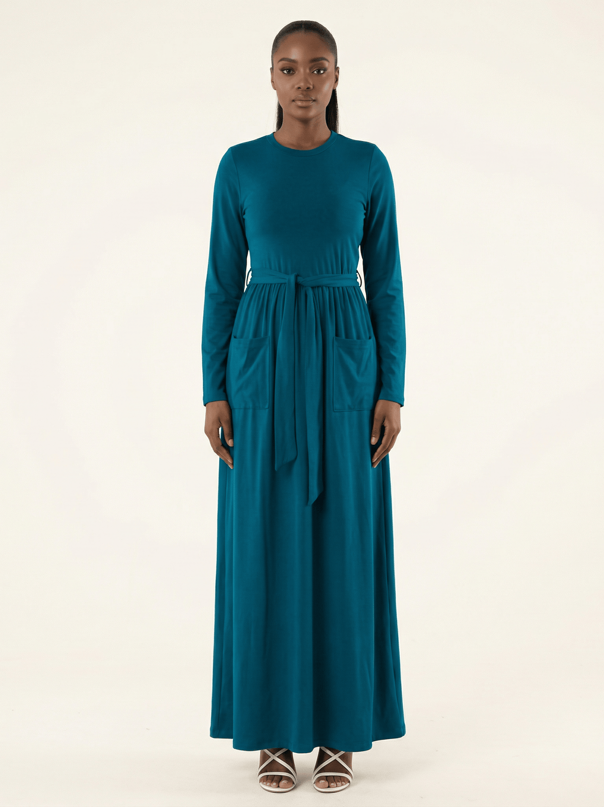 Stylish, edgy edge cotton Maxi dress Kabayare