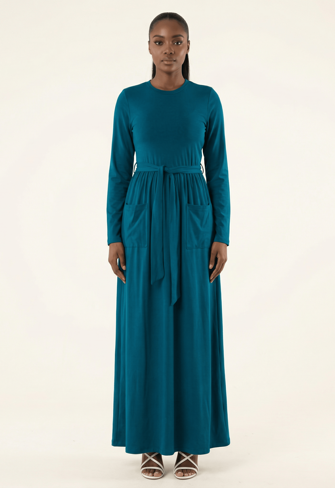 Stylish, edgy edge cotton Maxi dress Kabayare