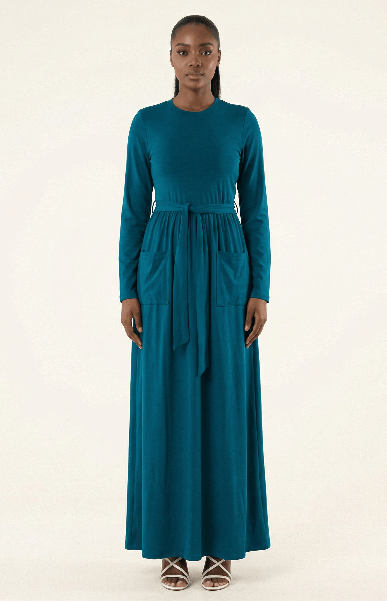 Stylish, edgy edge cotton Maxi dress Kabayare