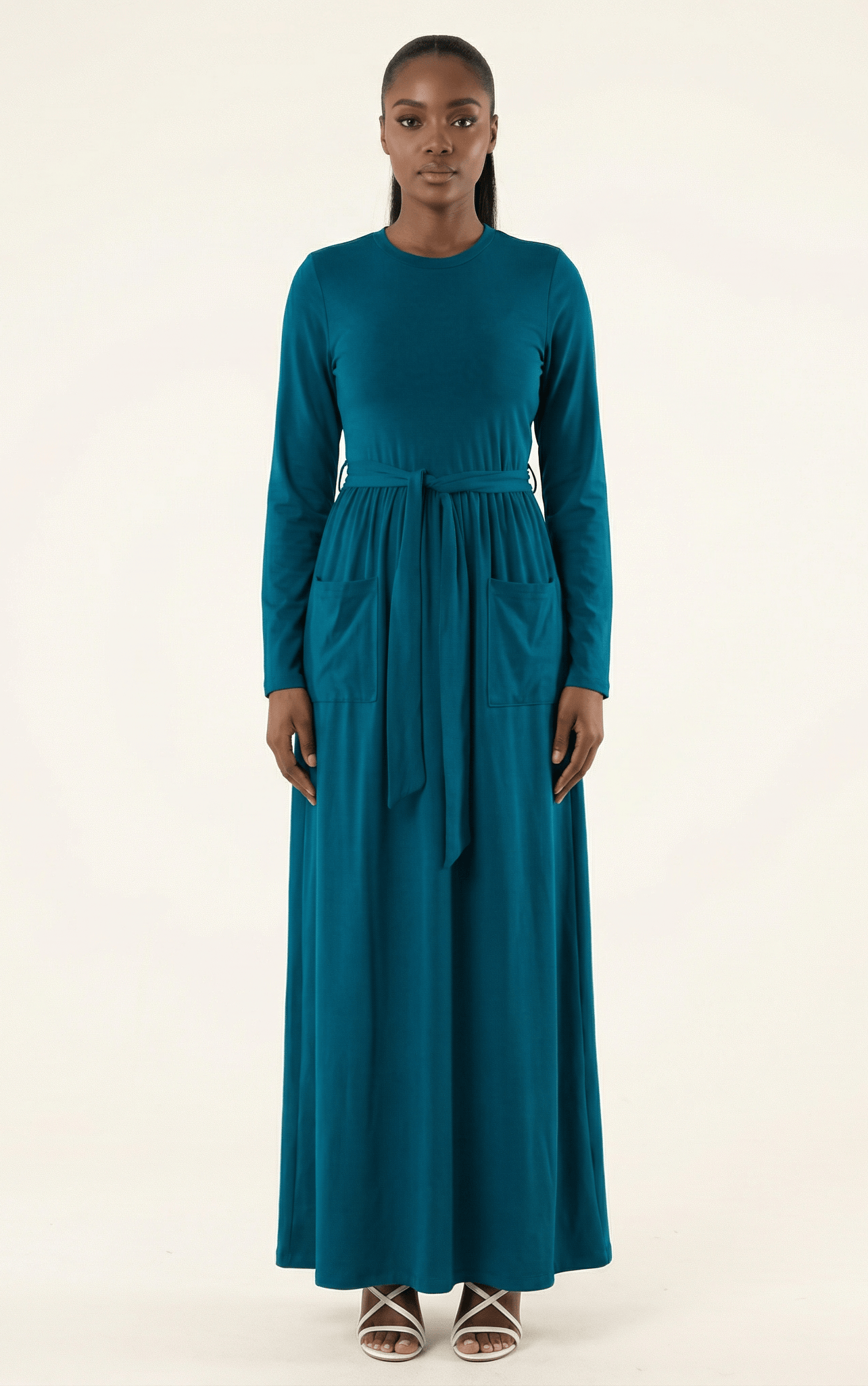 Stylish, edgy edge cotton Maxi dress Kabayare