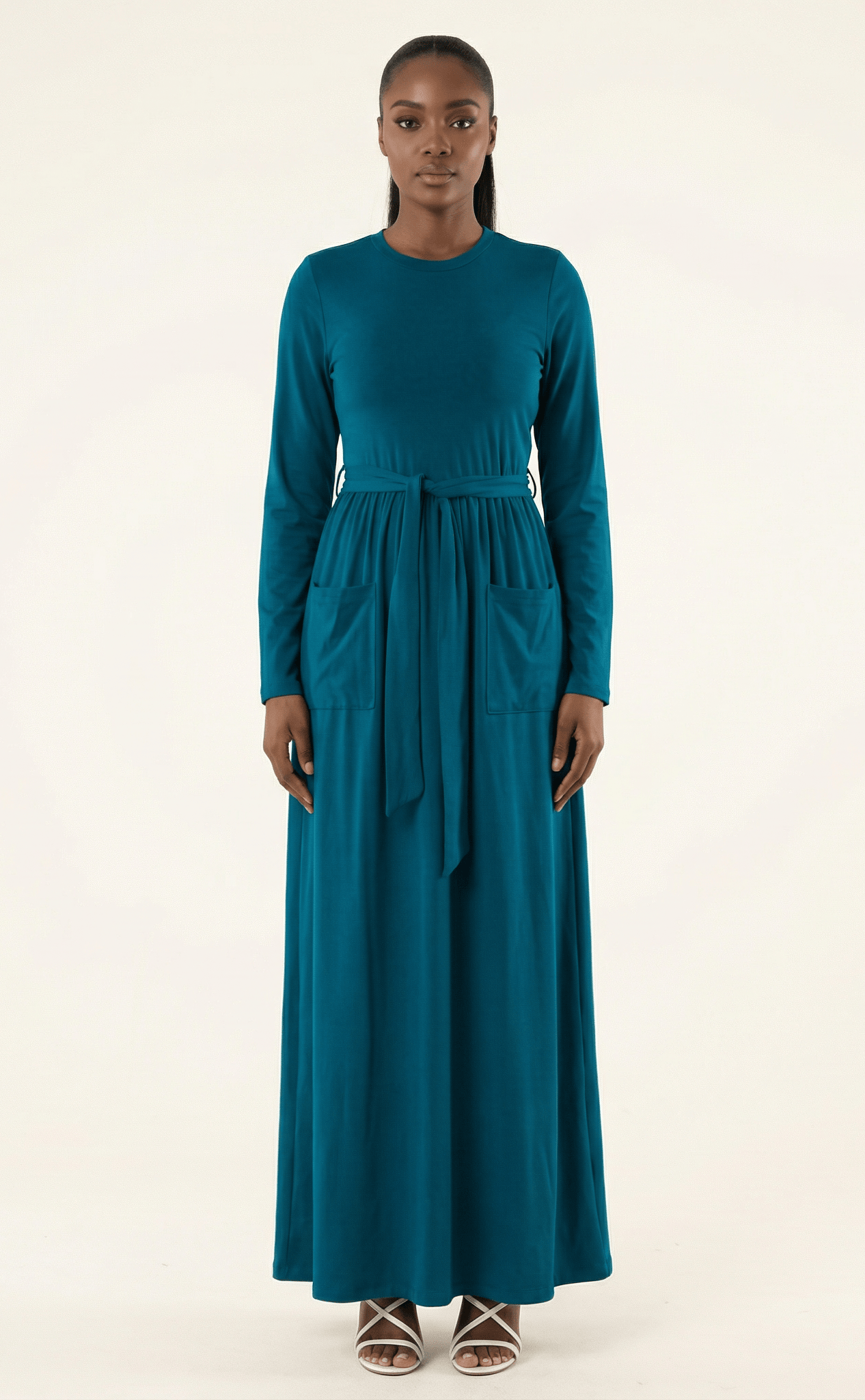 Stylish, edgy edge cotton Maxi dress Kabayare