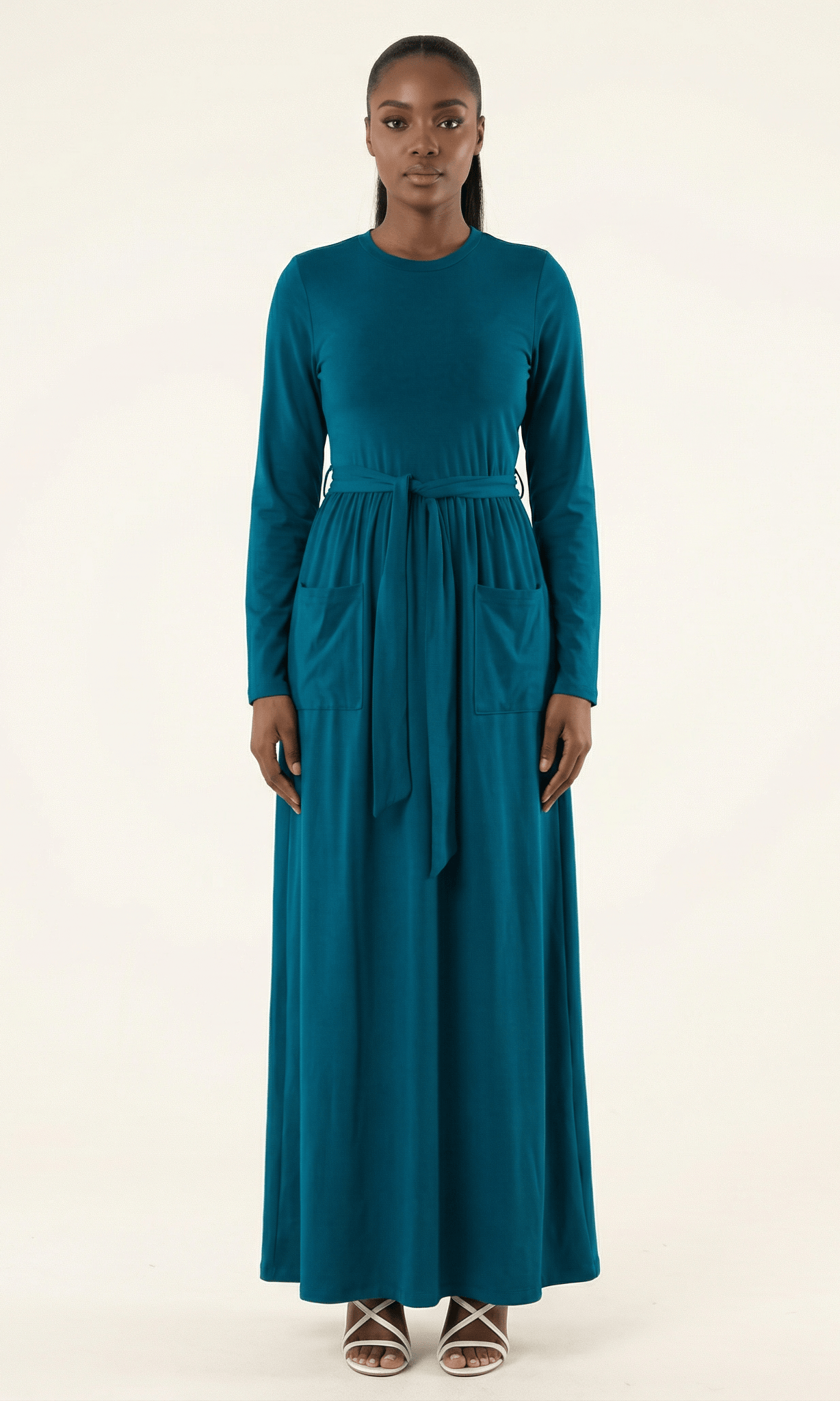 Stylish, edgy edge cotton Maxi dress Kabayare