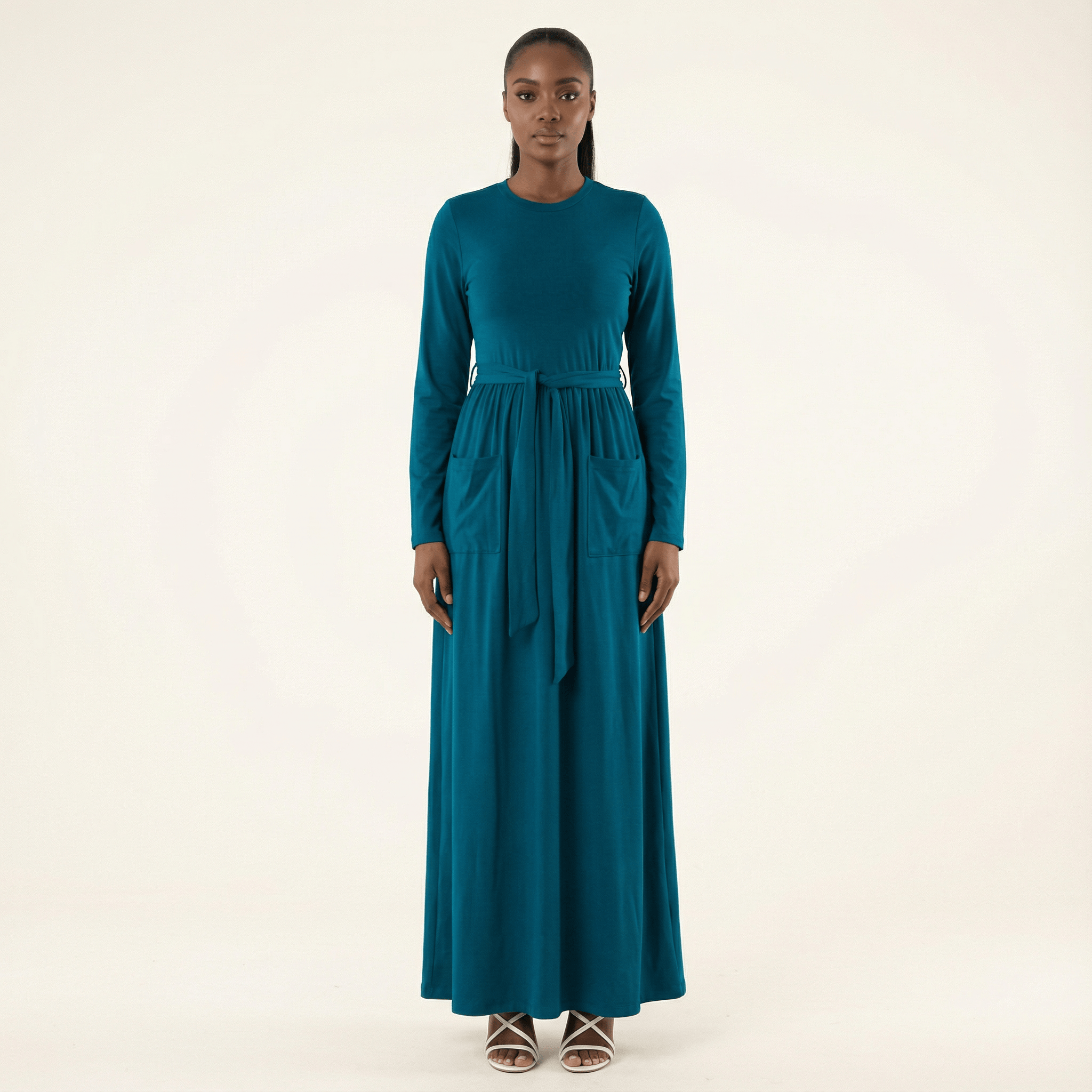 Stylish, edgy edge cotton Maxi dress Kabayare