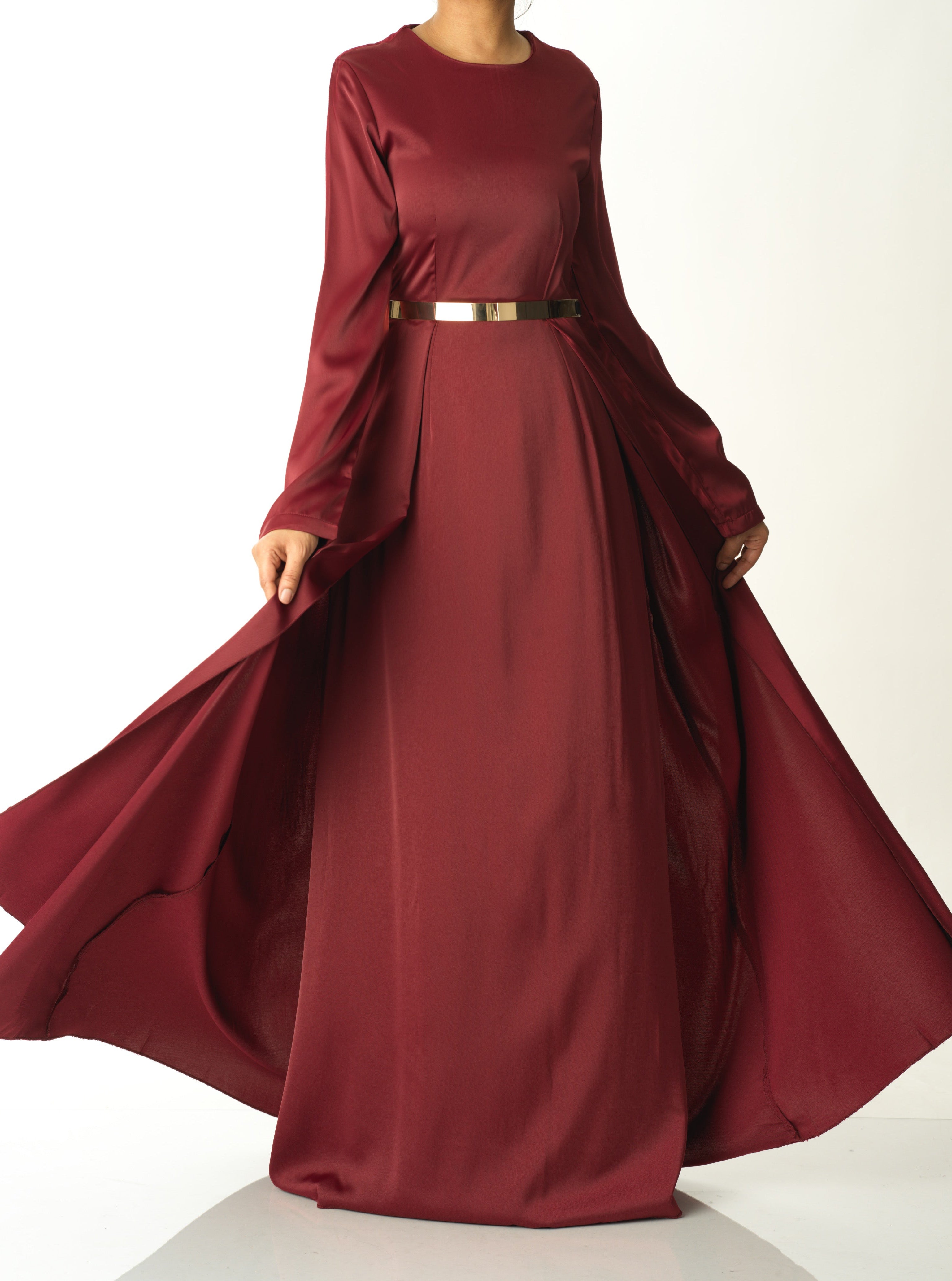 Take me for a dance satin maxi dress Kabayare