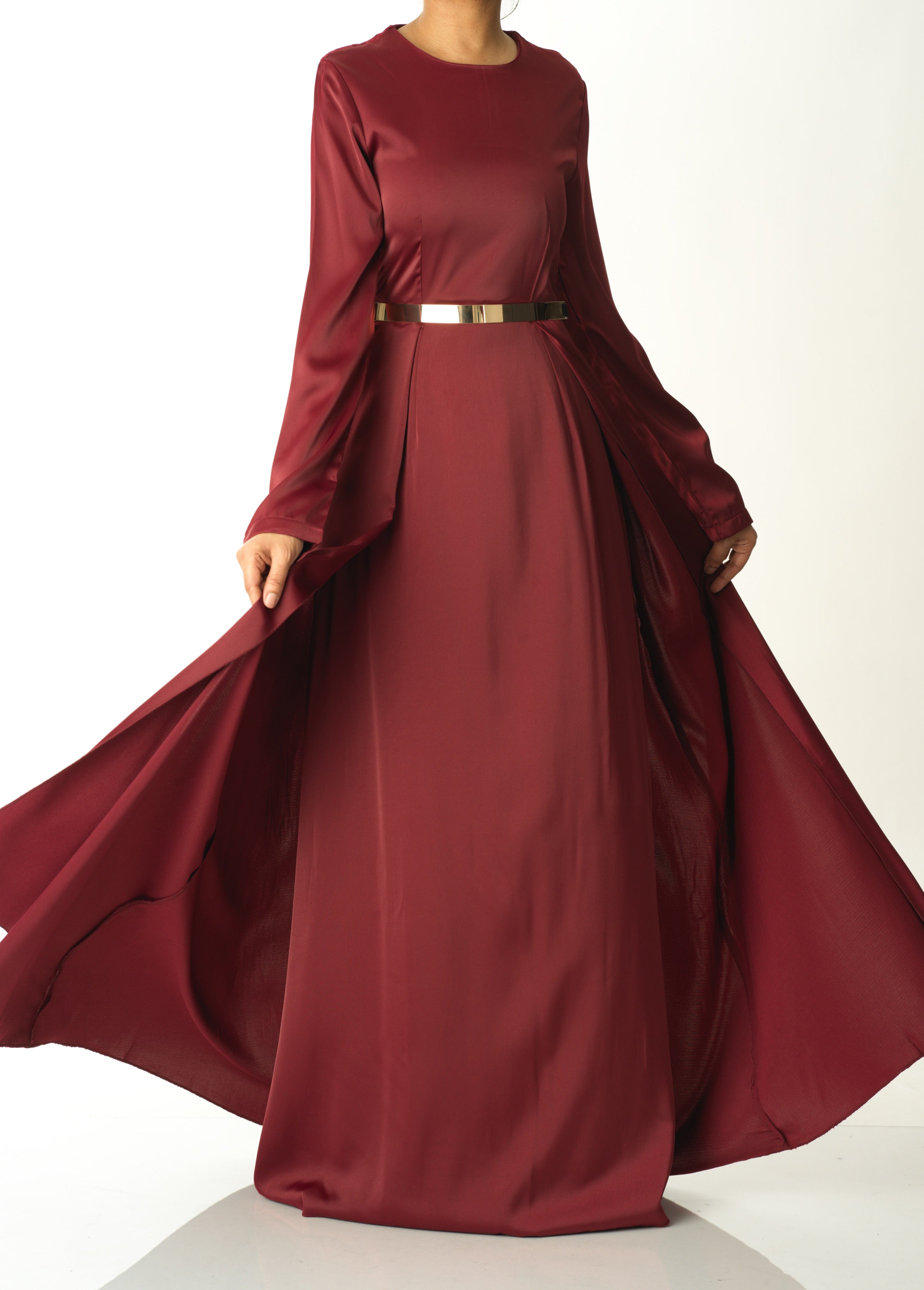 Take me for a dance satin maxi dress Kabayare