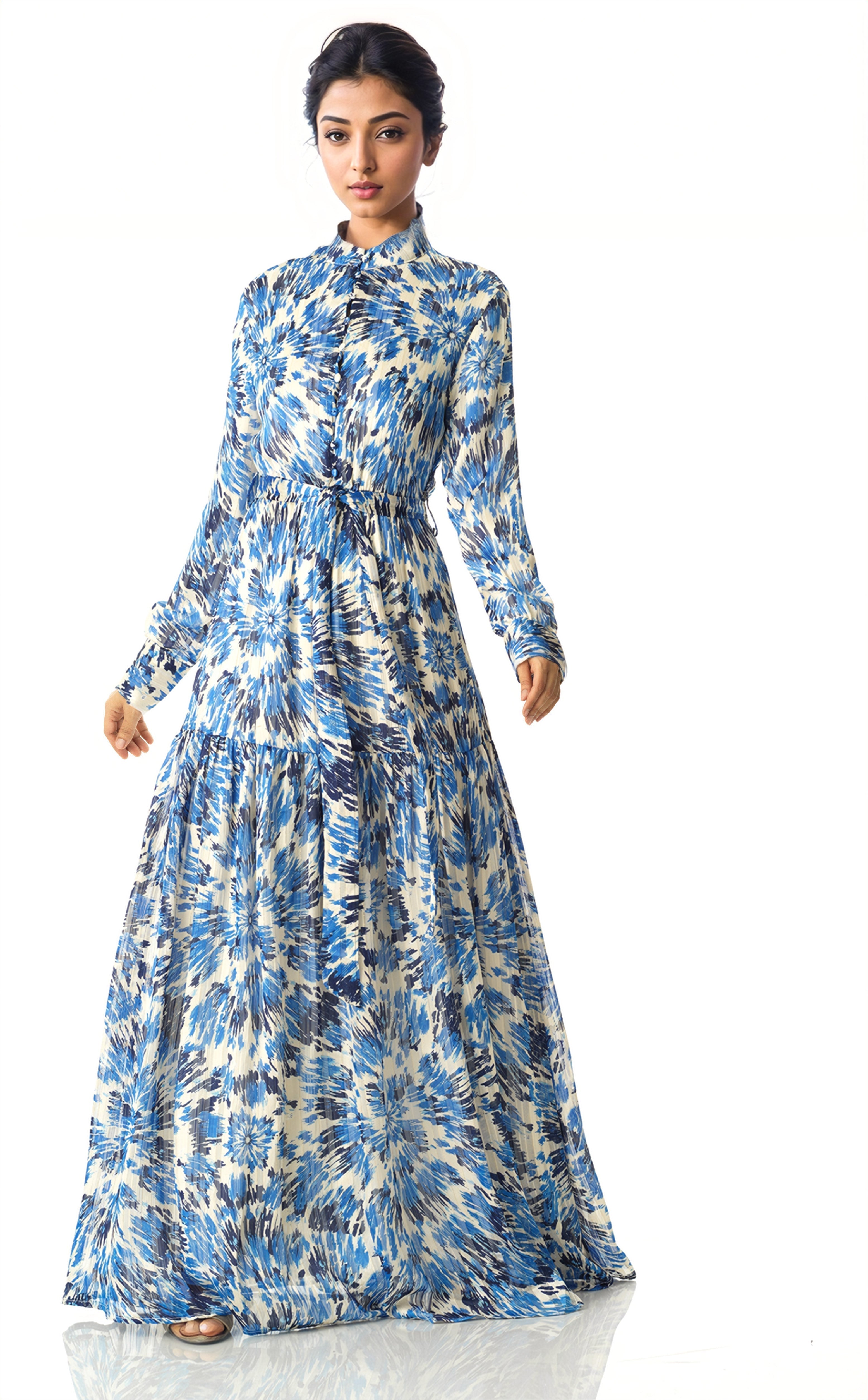 Take me to Greece chiffon maxi dress Kabayare