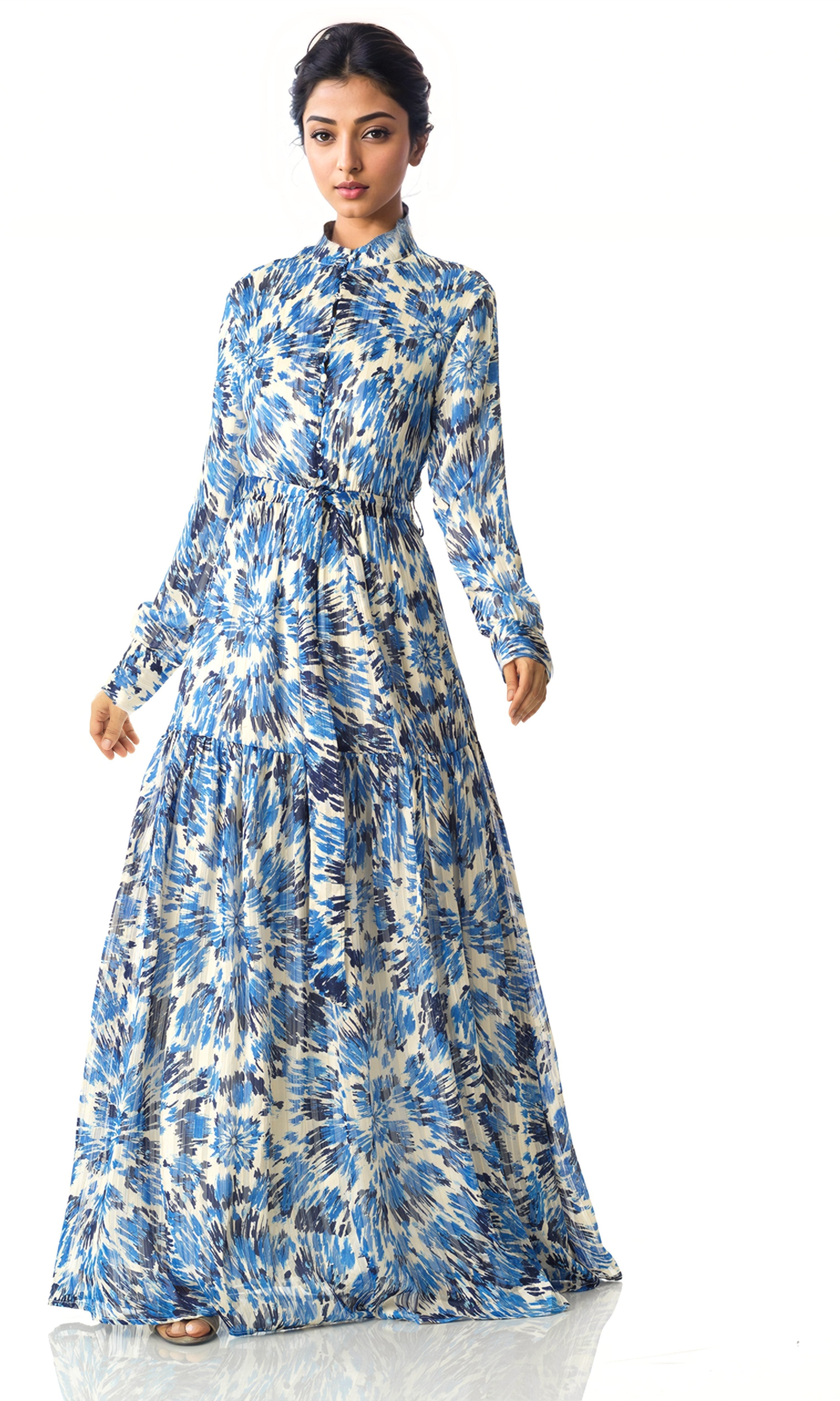 Take me to Greece chiffon maxi dress Kabayare