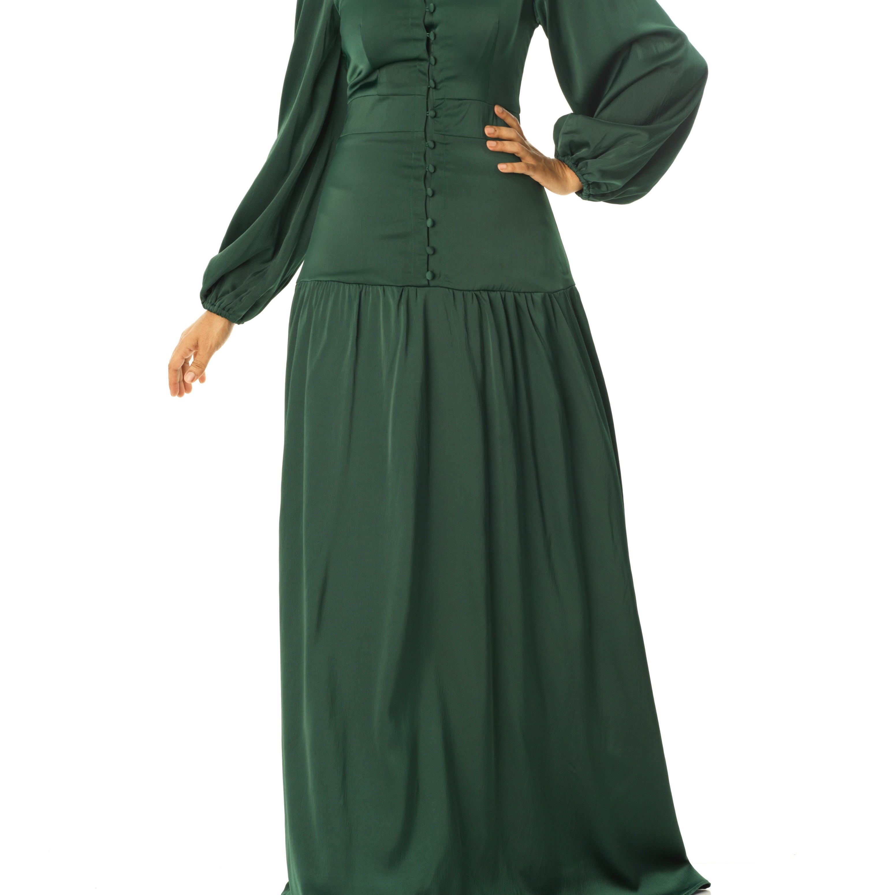 Take me to Paris satin maxi dress Kabayare