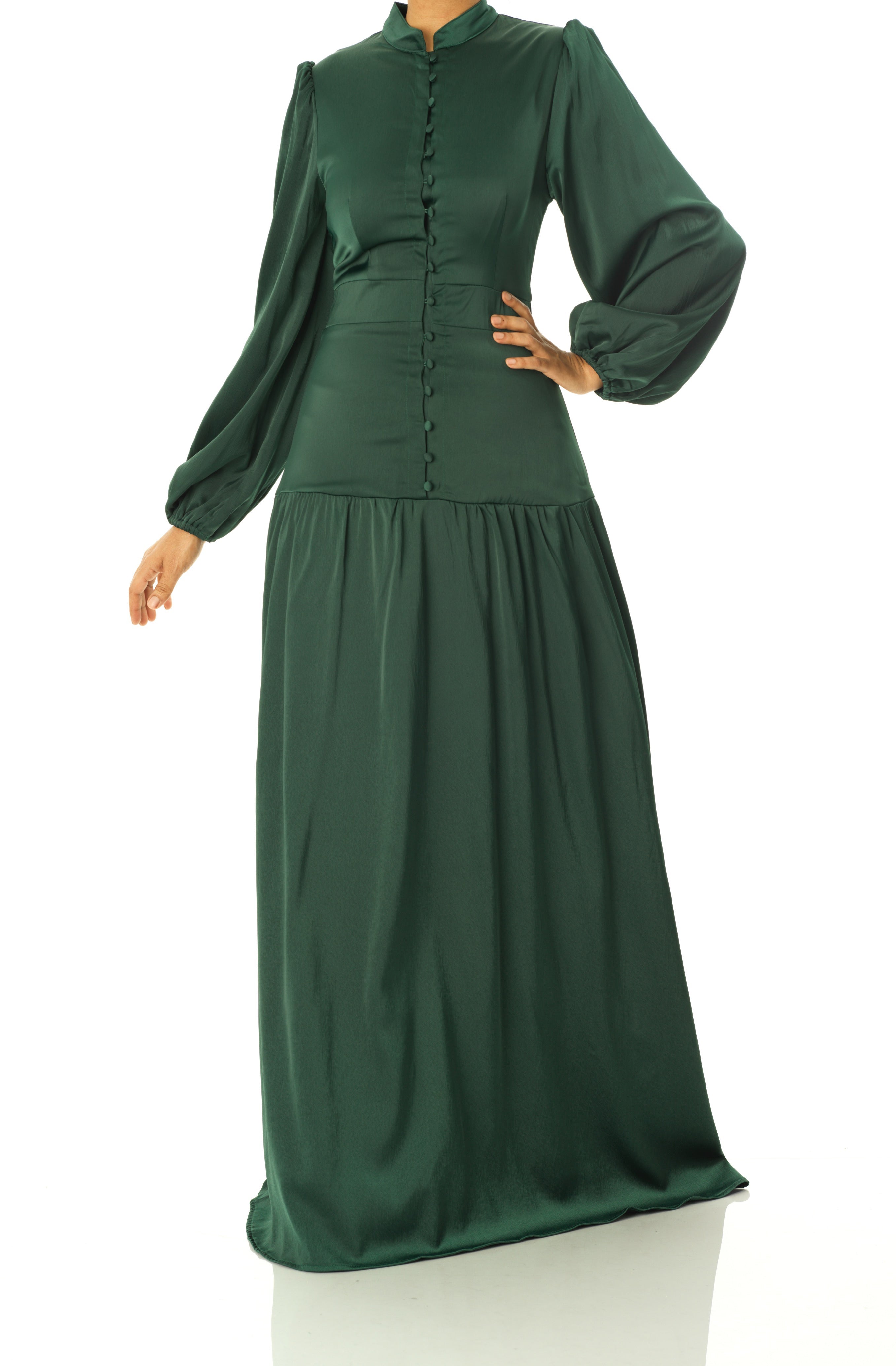 Take me to Paris satin maxi dress Kabayare