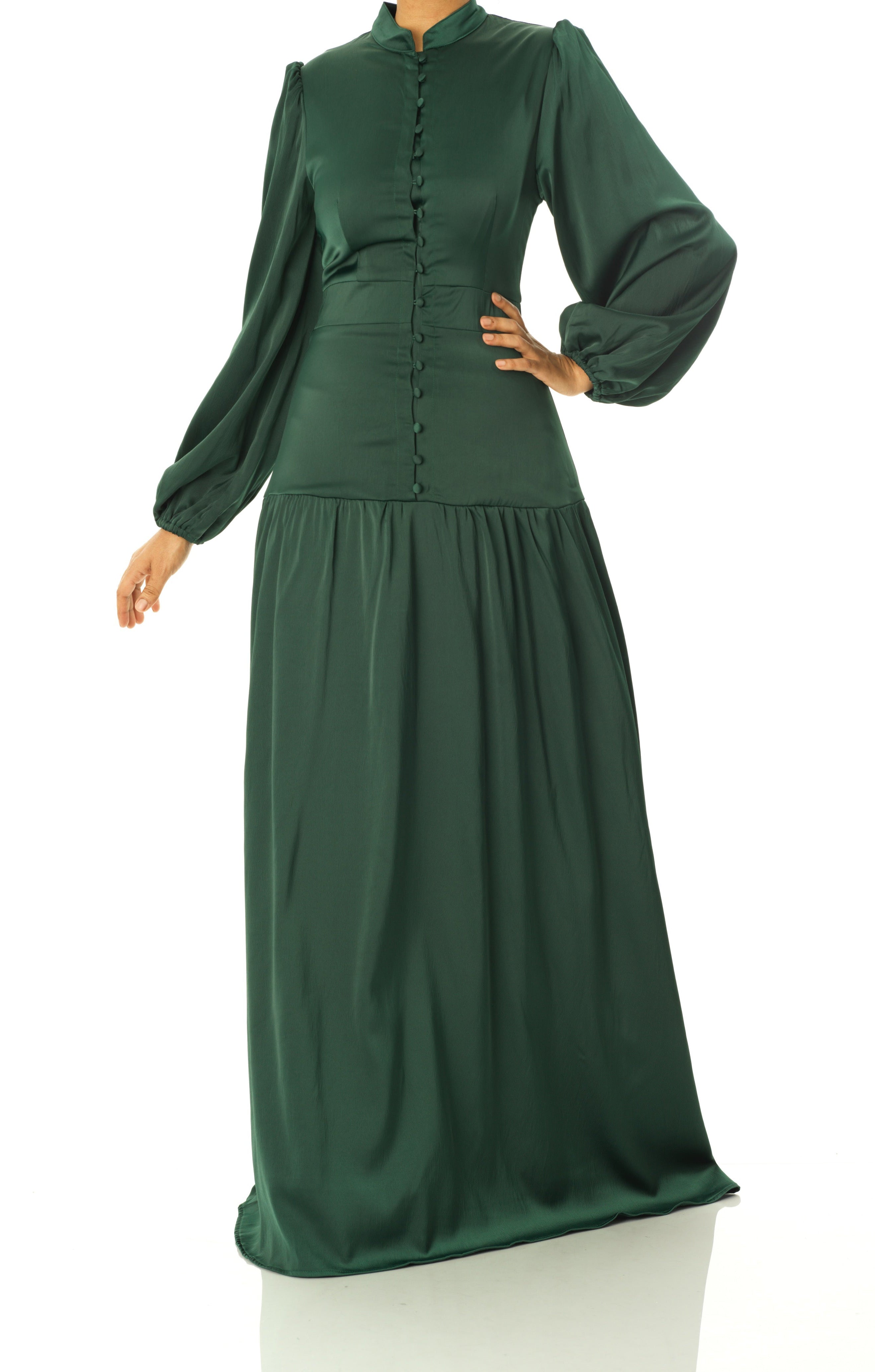 Take me to Paris satin maxi dress Kabayare