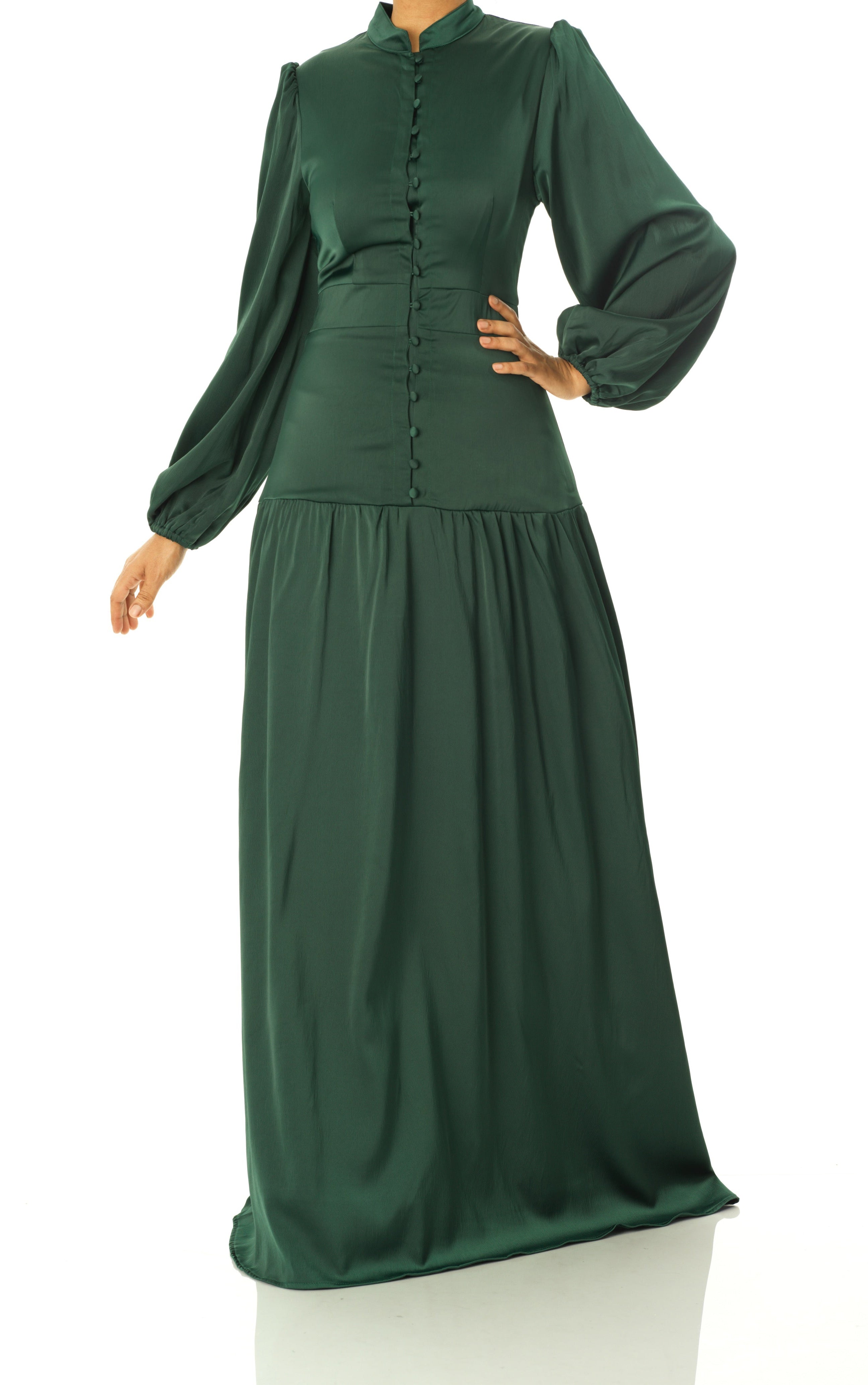 Take me to Paris satin maxi dress Kabayare