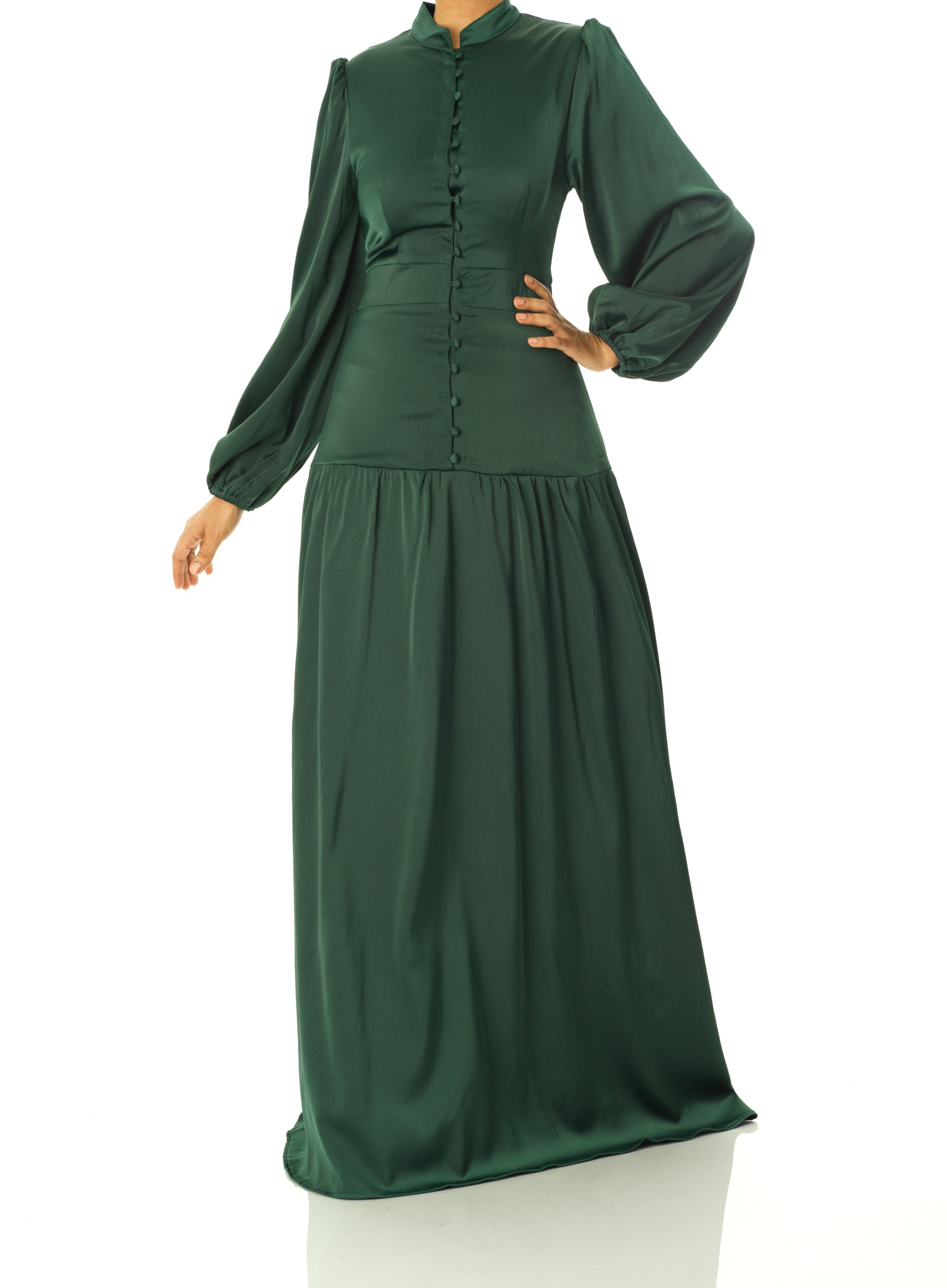 Take me to Paris satin maxi dress Kabayare