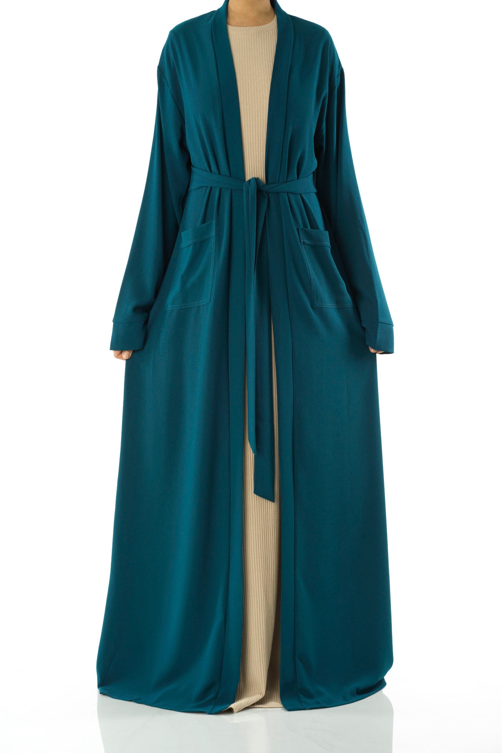 Teal Modern Sophisticated abaya set Kabayare