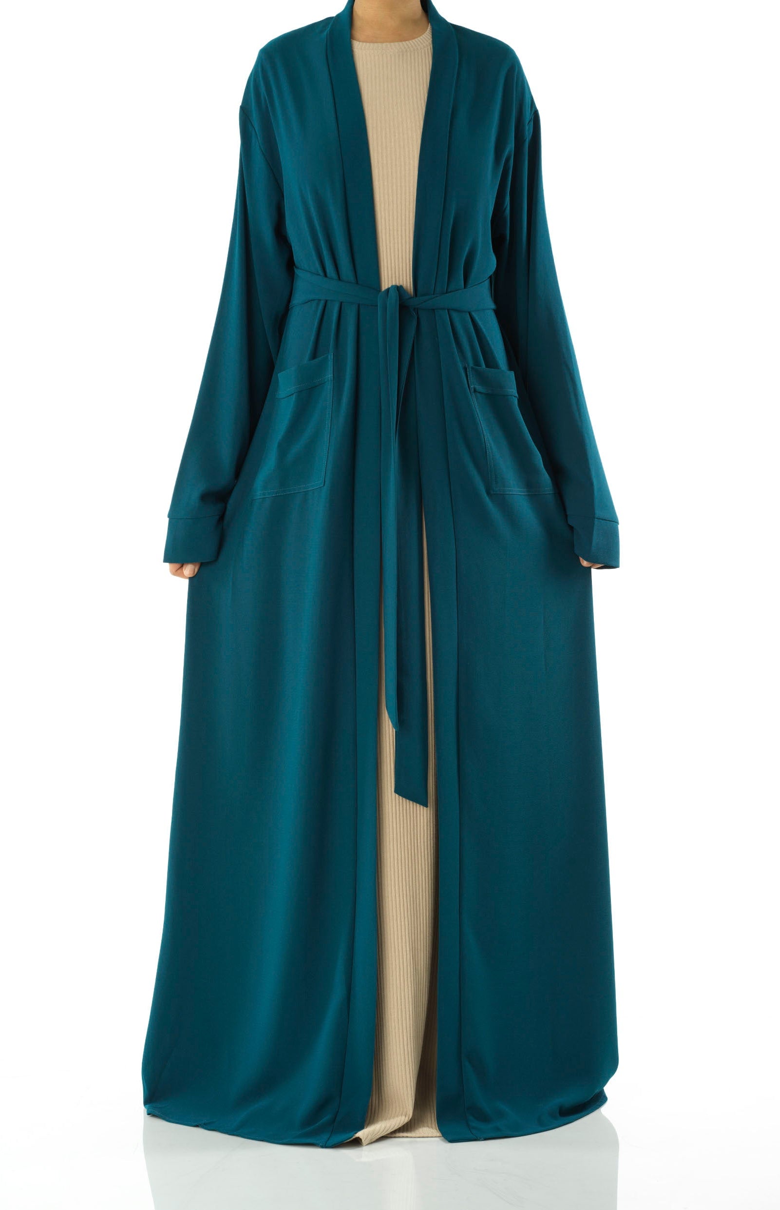 Teal Modern Sophisticated abaya set Kabayare