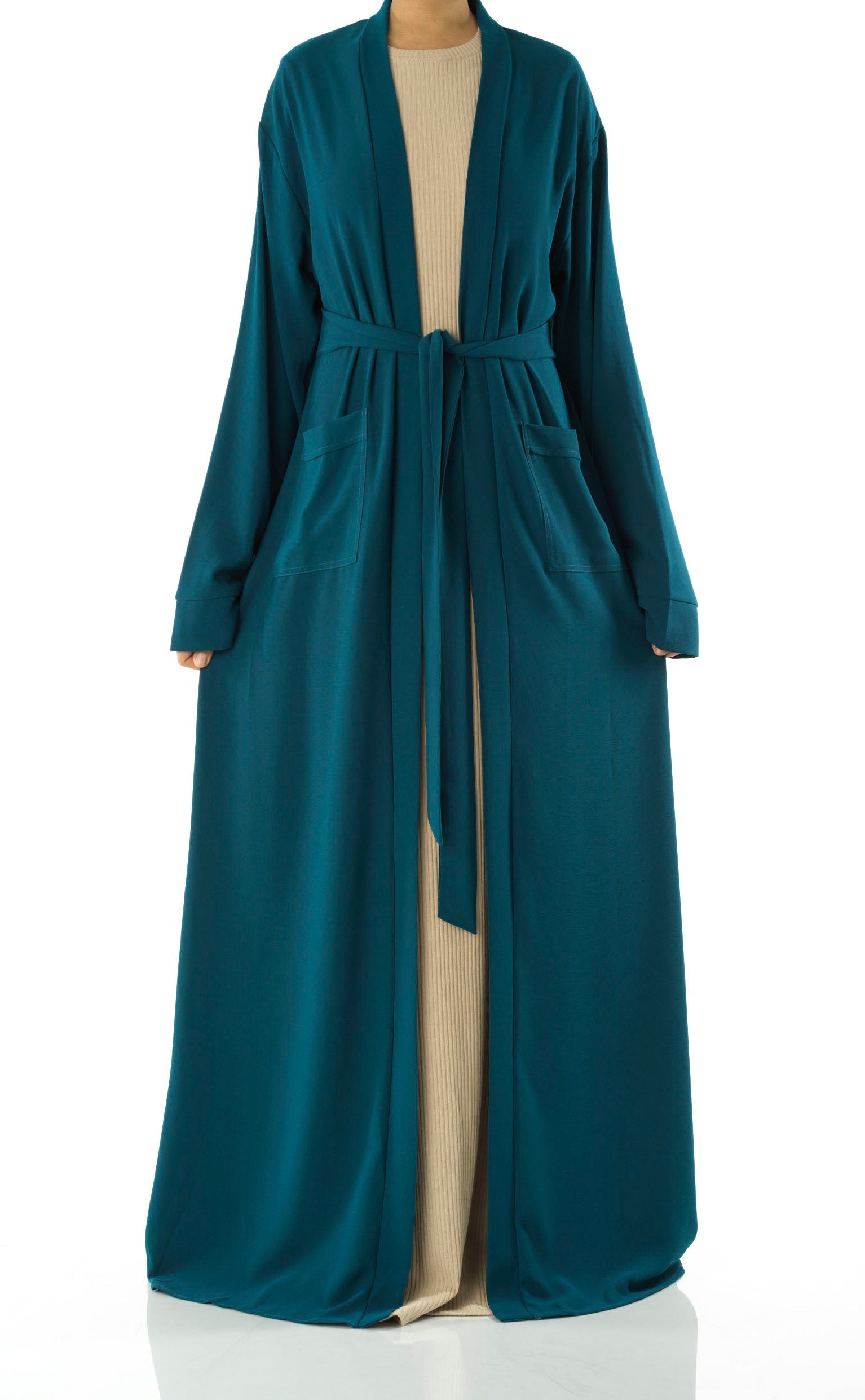 Teal Modern Sophisticated abaya set Kabayare