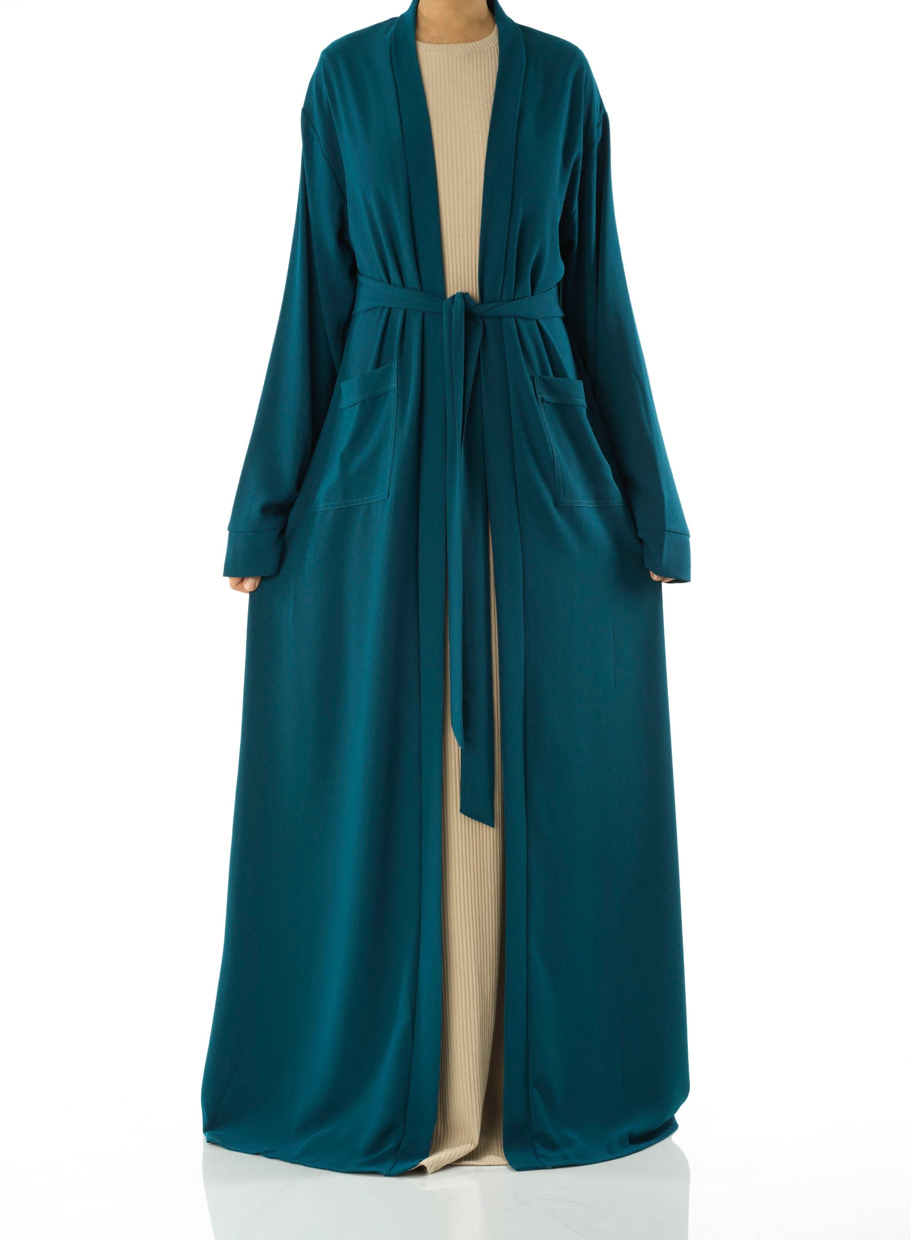 Teal Modern Sophisticated abaya set Kabayare