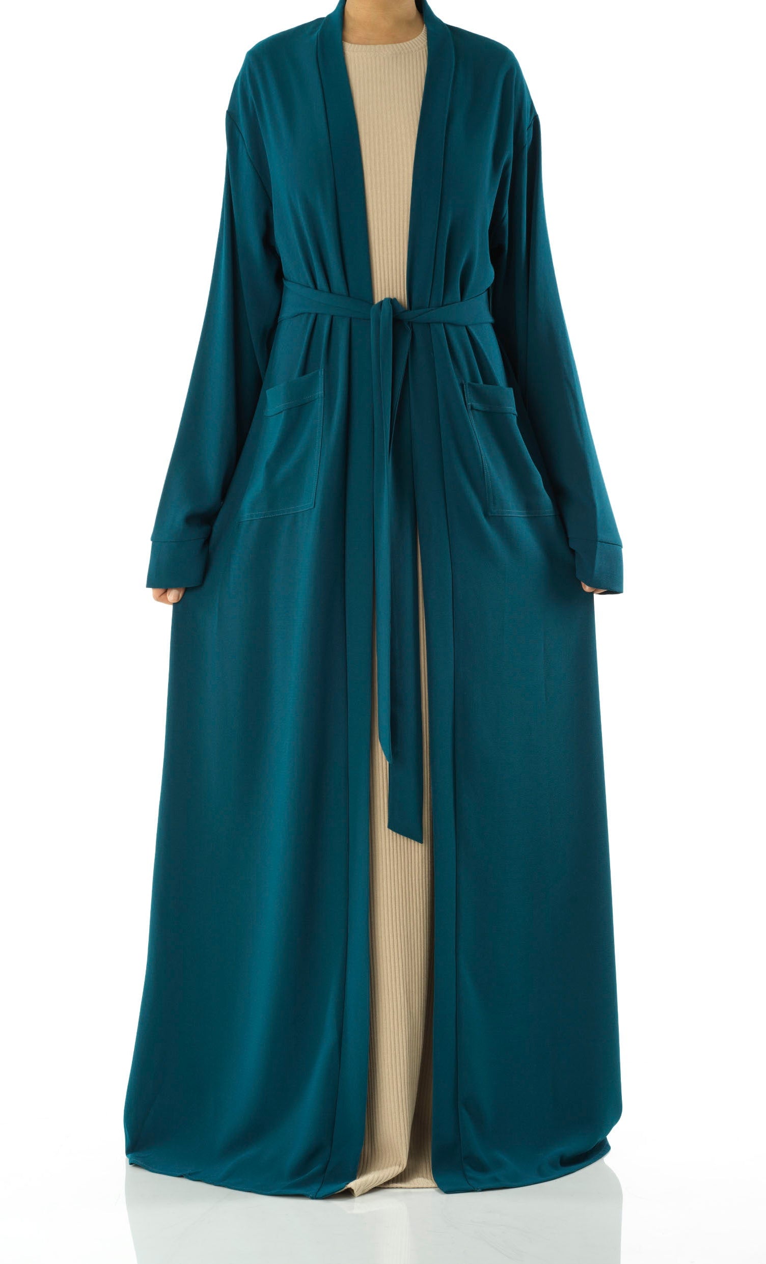 Teal Modern Sophisticated abaya set Kabayare
