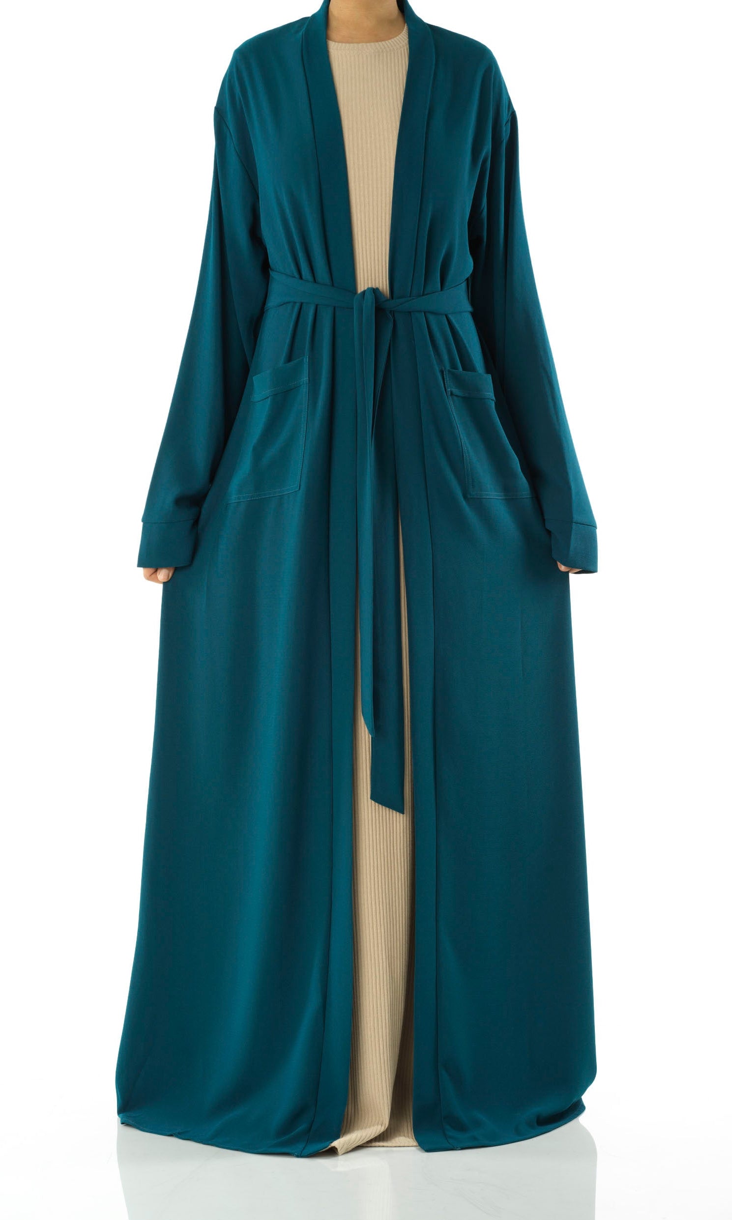 Teal Modern Sophisticated abaya set Kabayare