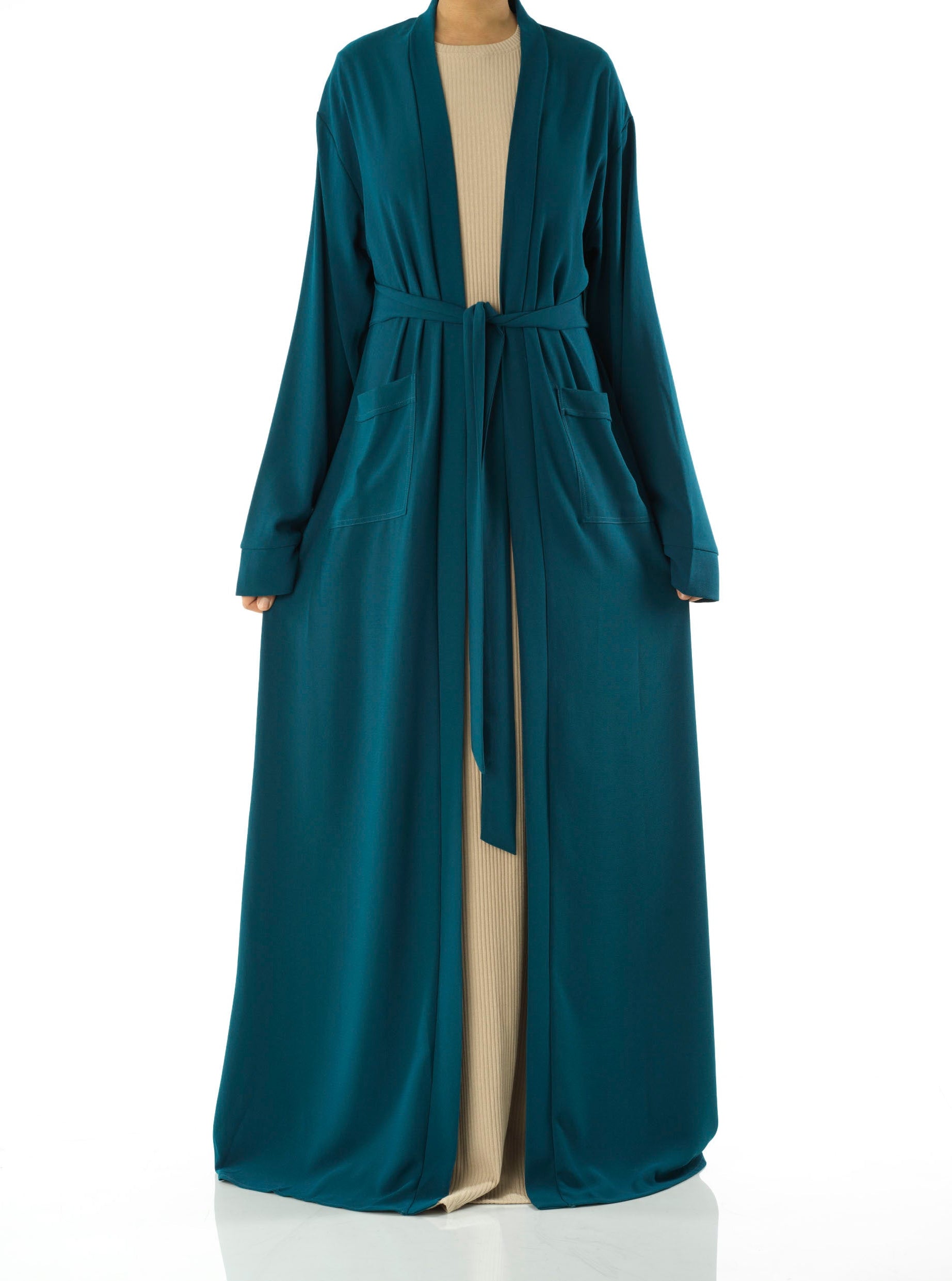 Teal Modern Sophisticated abaya set Kabayare