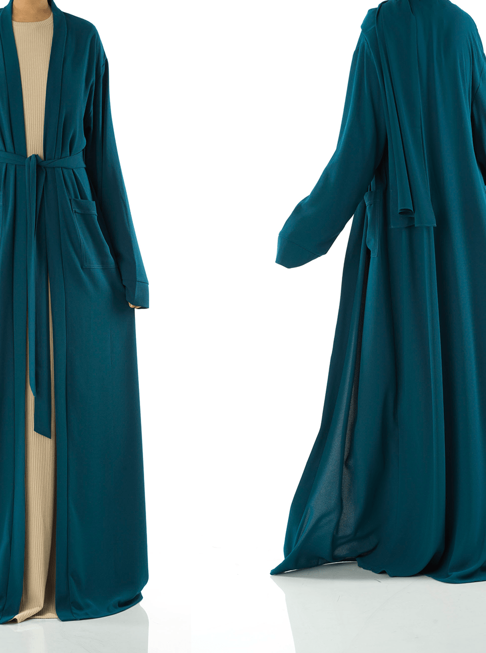 Teal Modern Sophisticated abaya set Kabayare