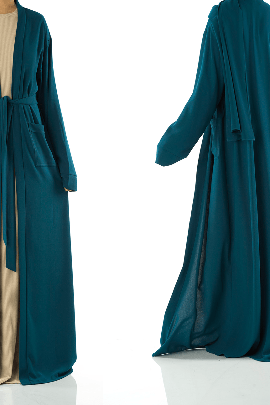 Teal Modern Sophisticated abaya set Kabayare