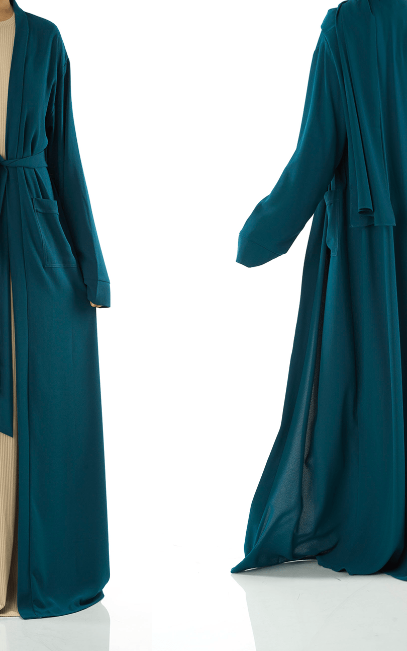 Teal Modern Sophisticated abaya set Kabayare