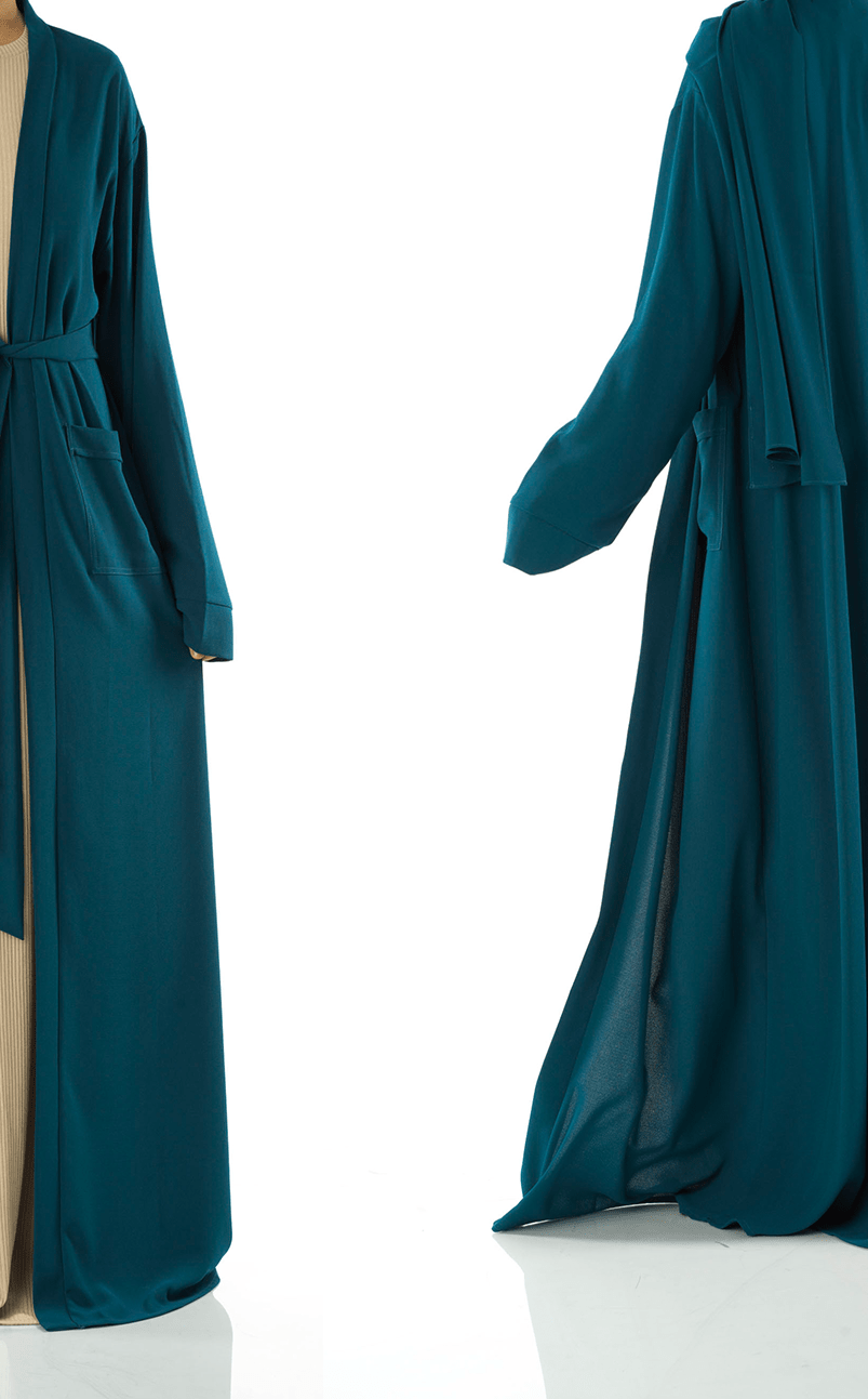 Teal Modern Sophisticated abaya set Kabayare