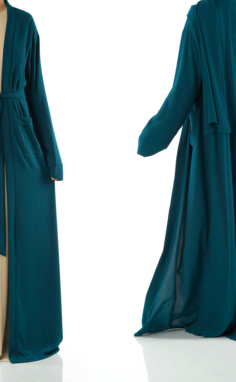 Teal Modern Sophisticated abaya set Kabayare