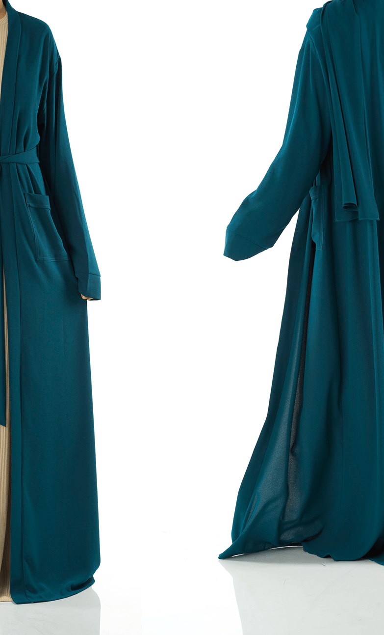 Teal Modern Sophisticated abaya set Kabayare