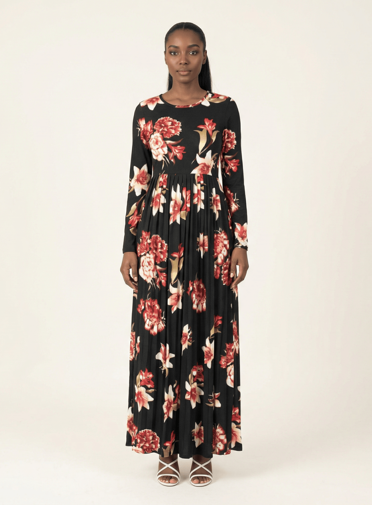 The OBLIGED Pleated Maxi Dress Kabayare