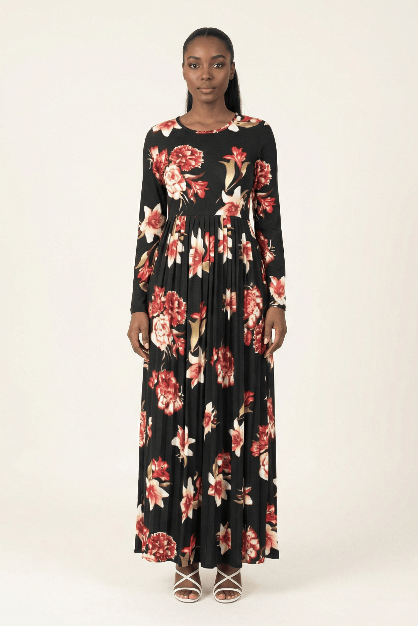 The OBLIGED Pleated Maxi Dress Kabayare