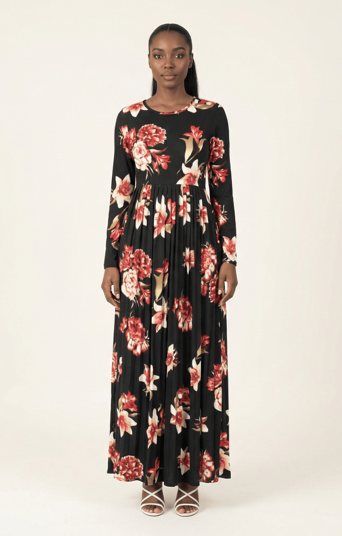 The OBLIGED Pleated Maxi Dress Kabayare