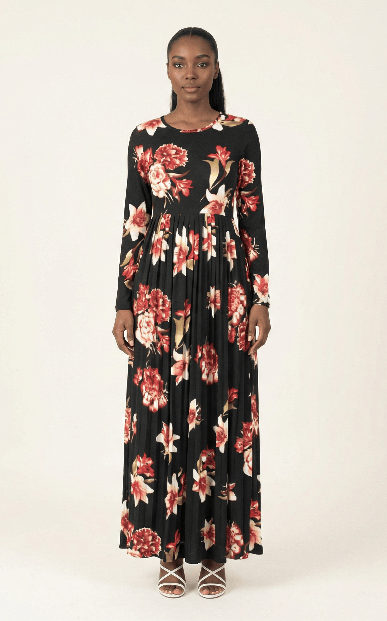 The OBLIGED Pleated Maxi Dress Kabayare