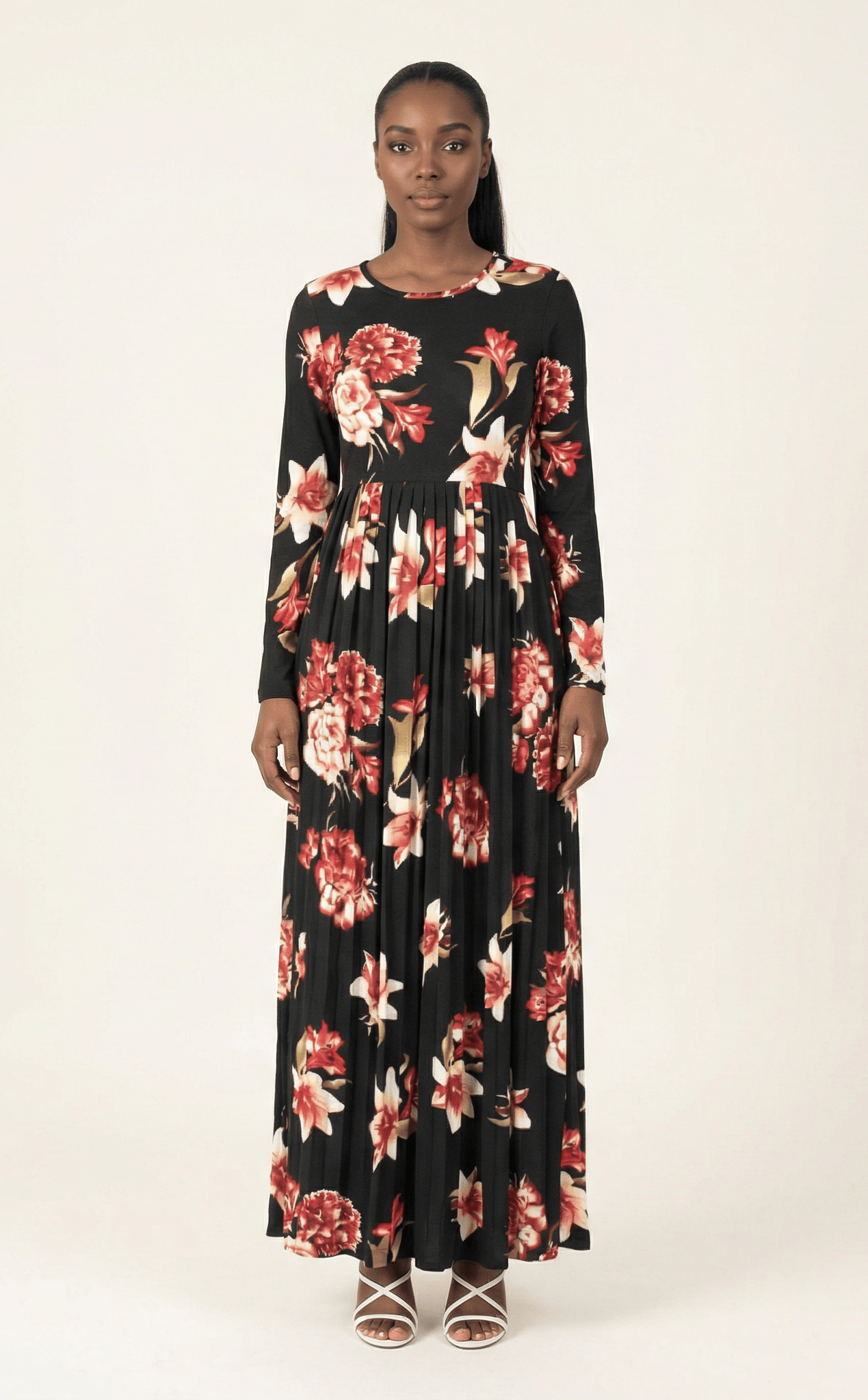 The OBLIGED Pleated Maxi Dress Kabayare
