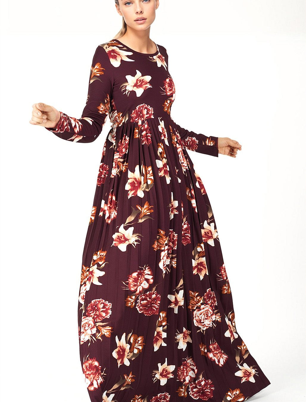 The OBLIGED Pleated Maxi Dress Kabayare