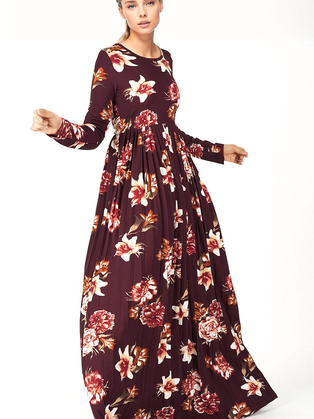 The OBLIGED Pleated Maxi Dress Kabayare