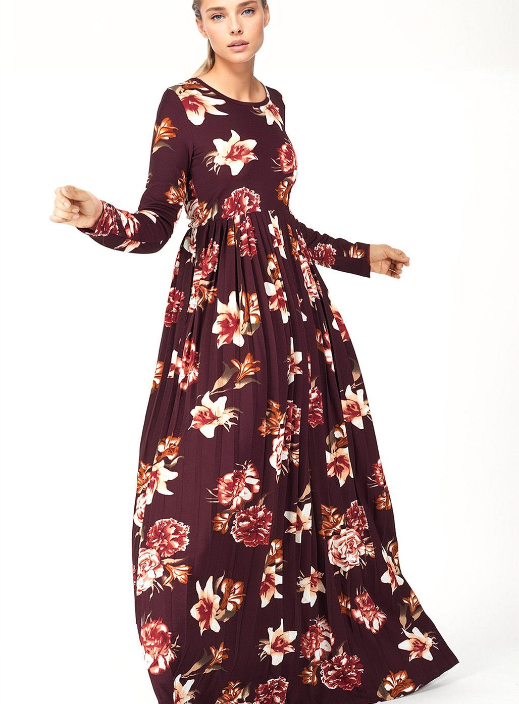 The OBLIGED Pleated Maxi Dress Kabayare