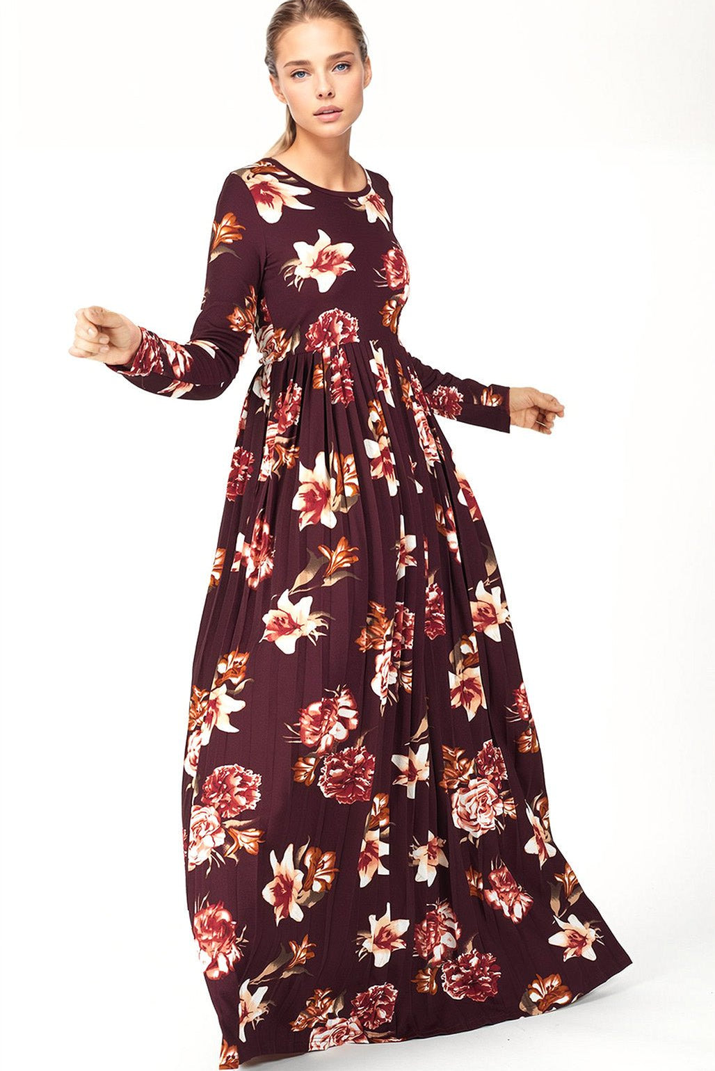 The OBLIGED Pleated Maxi Dress Kabayare