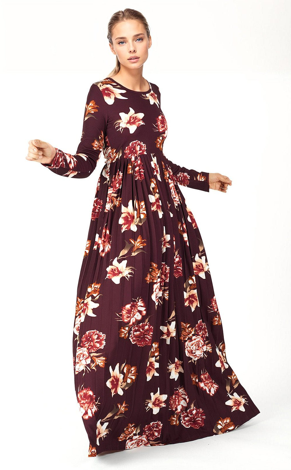 The OBLIGED Pleated Maxi Dress Kabayare