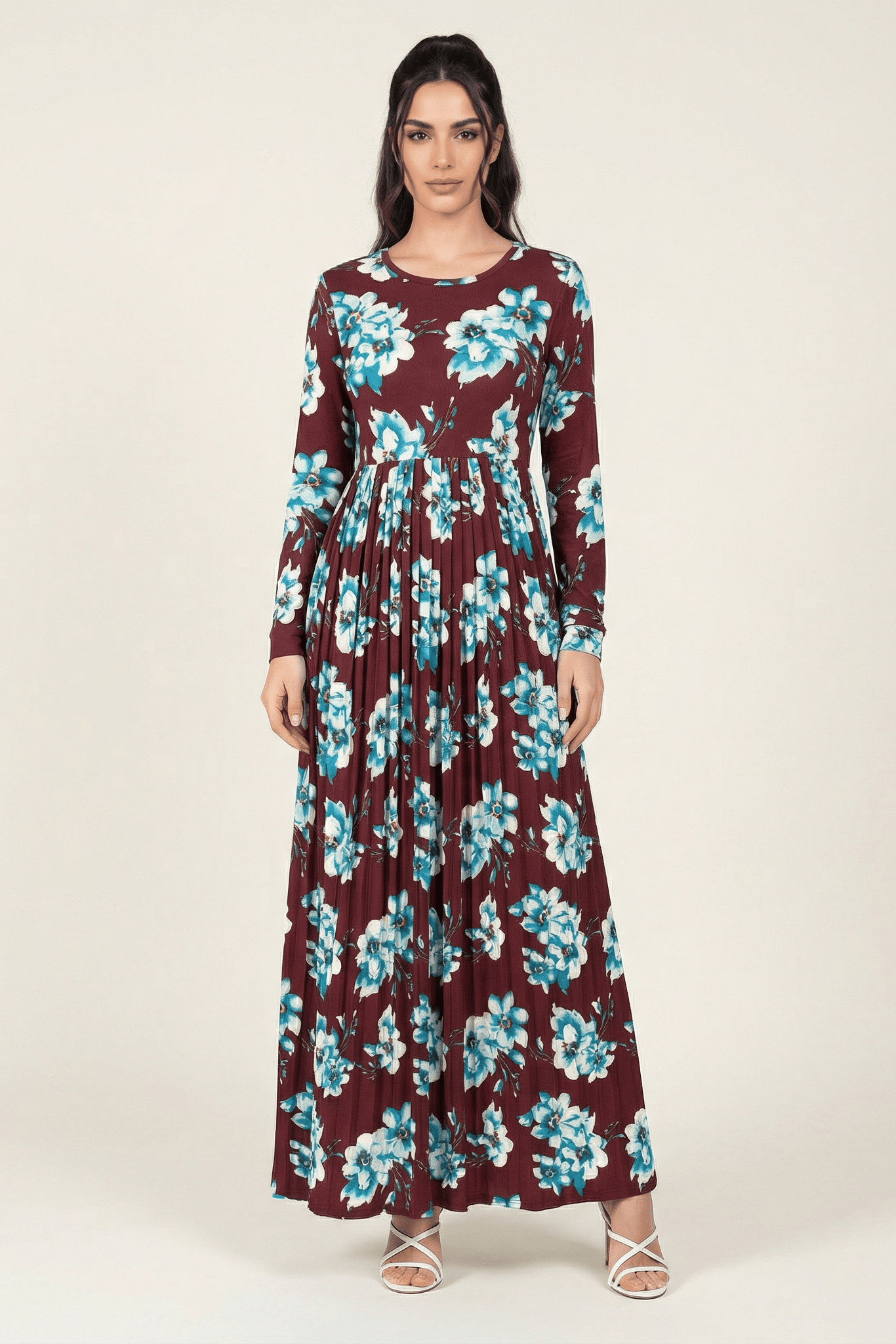 The Pleasant Pleated Maxi Dress Kabayare
