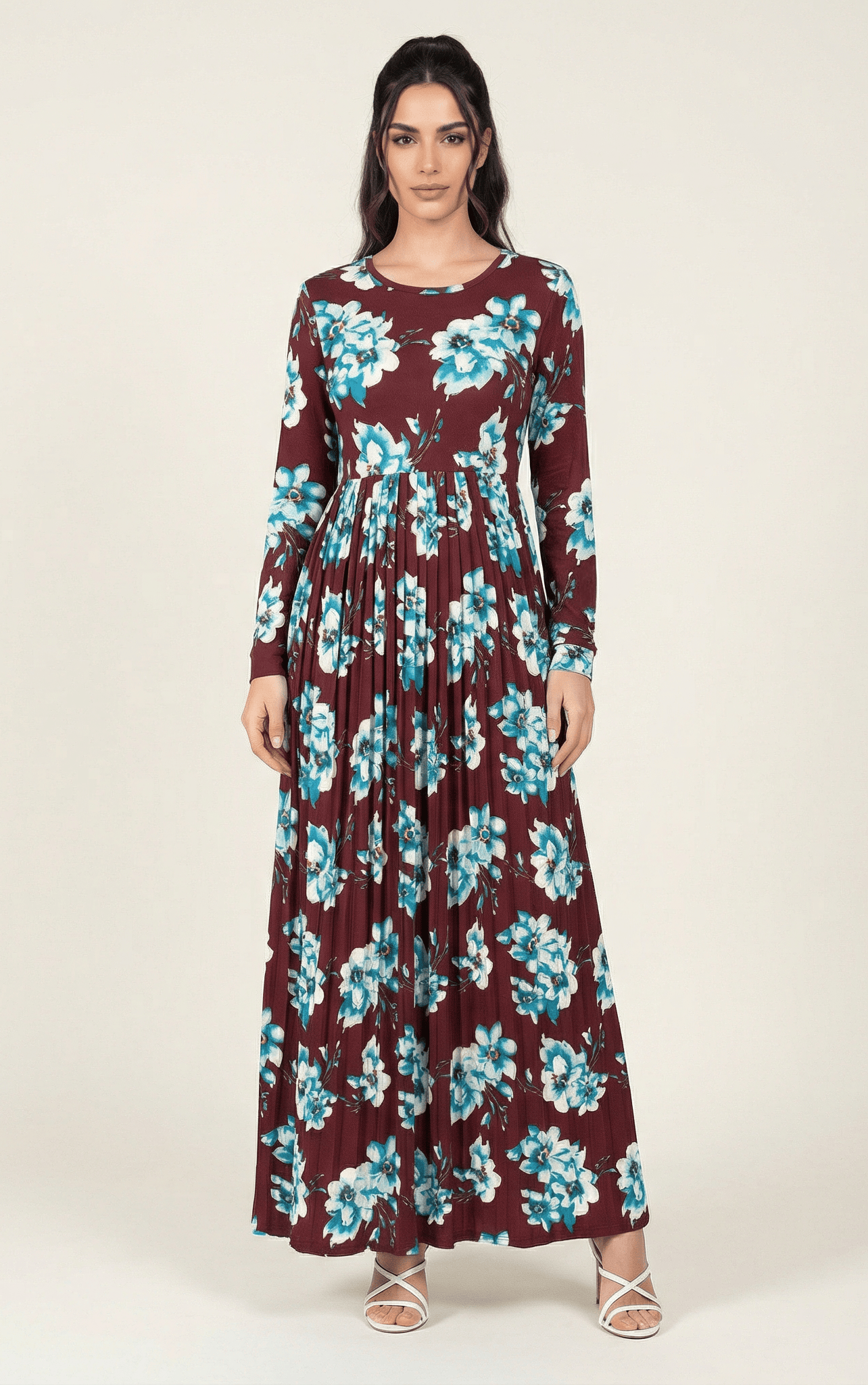 The Pleasant Pleated Maxi Dress Kabayare