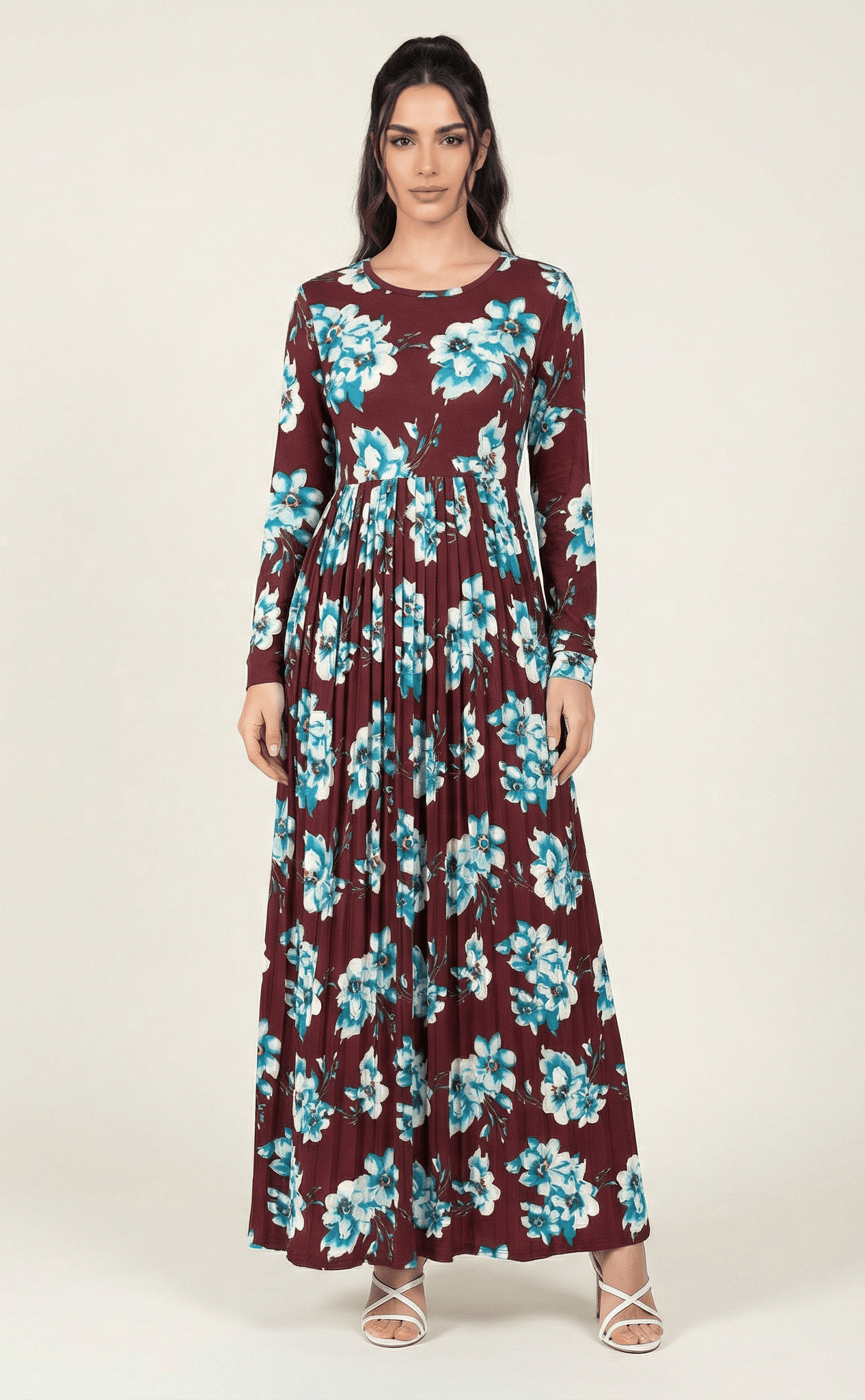 The Pleasant Pleated Maxi Dress Kabayare