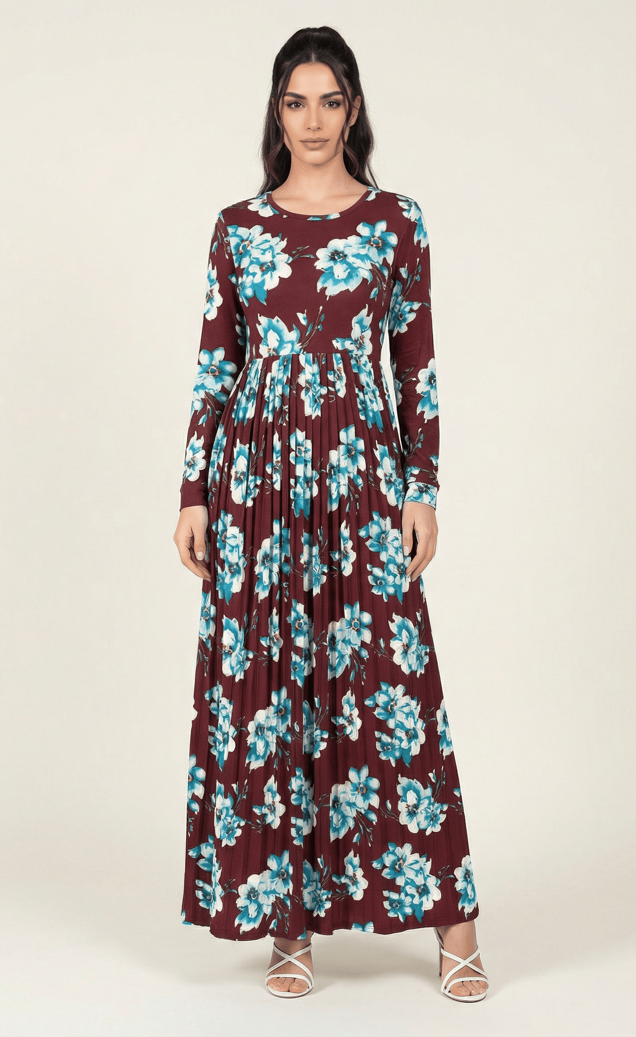 The Pleasant Pleated Maxi Dress Kabayare
