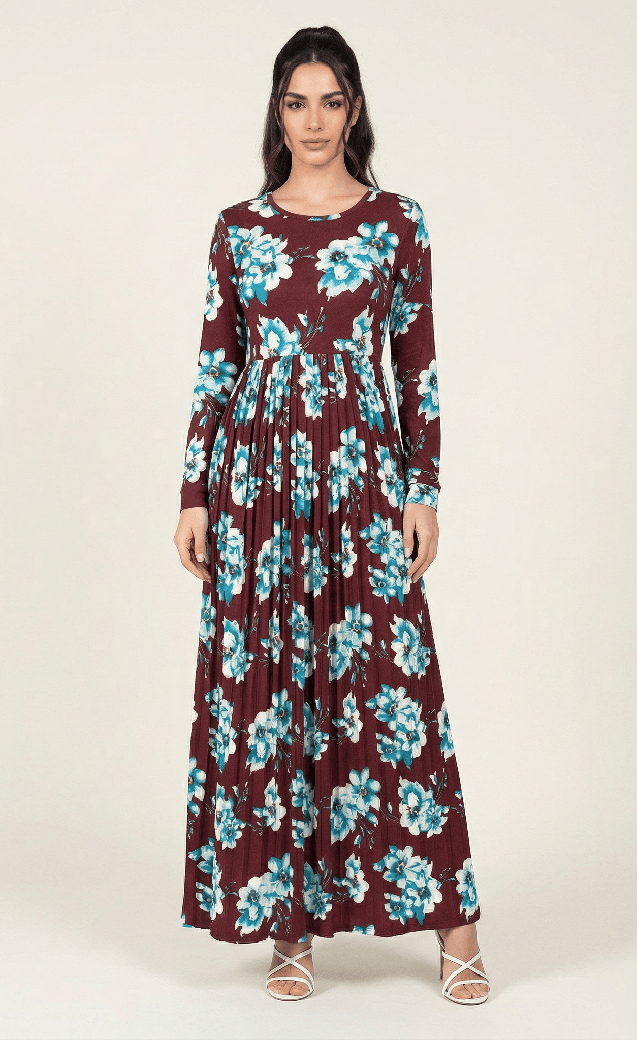 The Pleasant Pleated Maxi Dress Kabayare