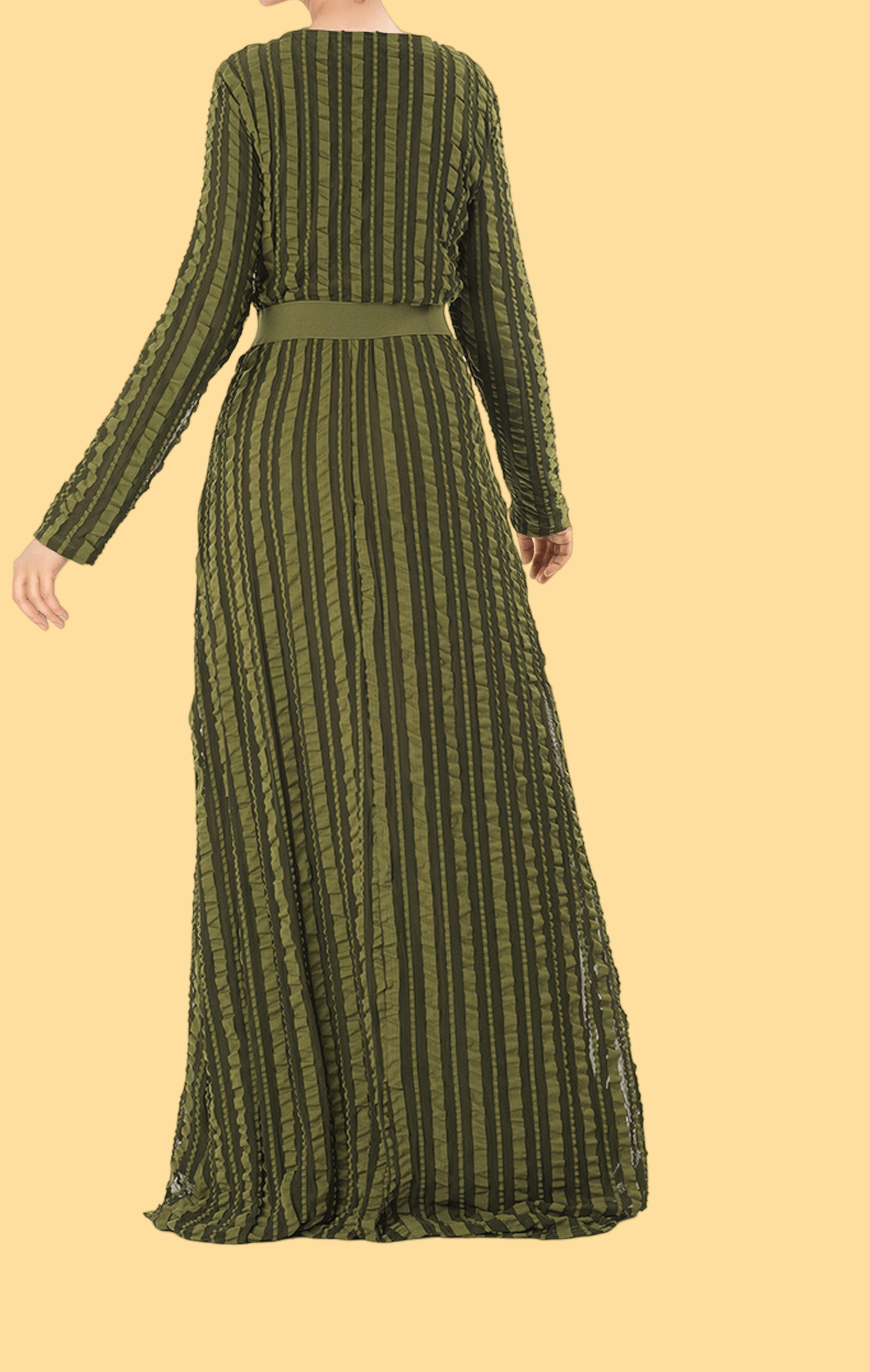 Too Cute ruffle mania maxi dress Kabayare