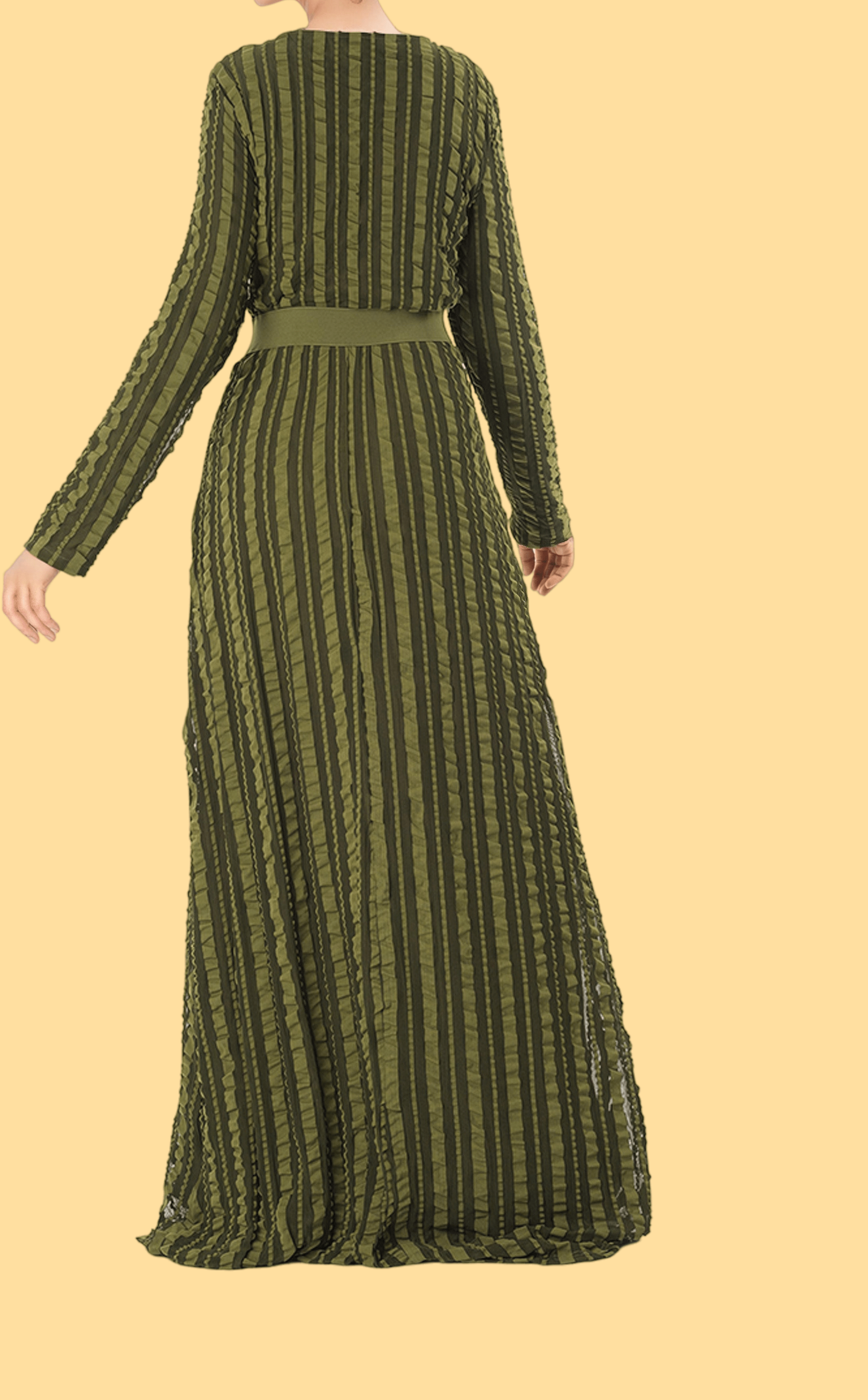 Too Cute ruffle mania maxi dress Kabayare