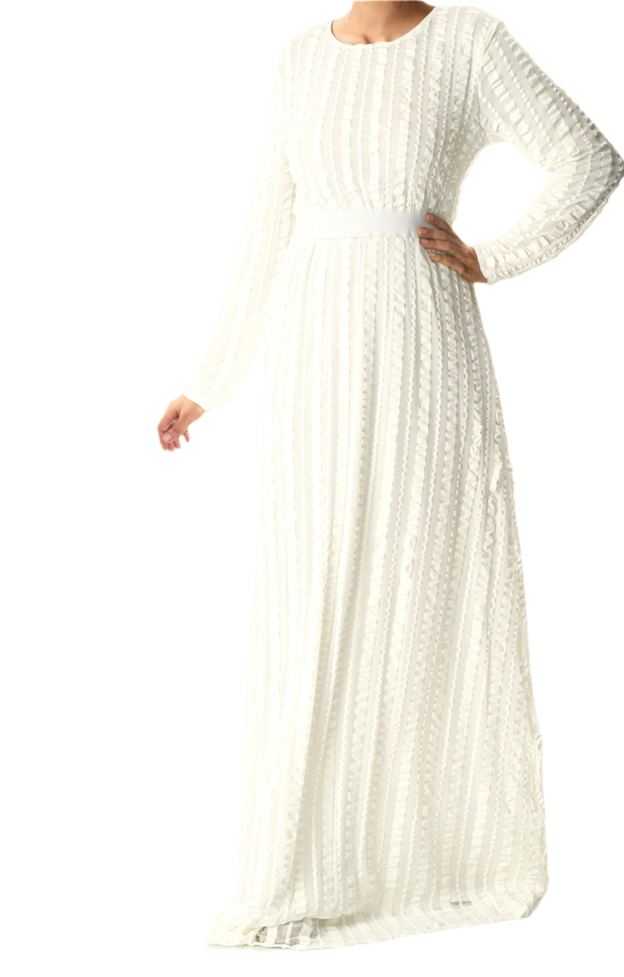 Too Cute ruffle mania maxi dress Kabayare